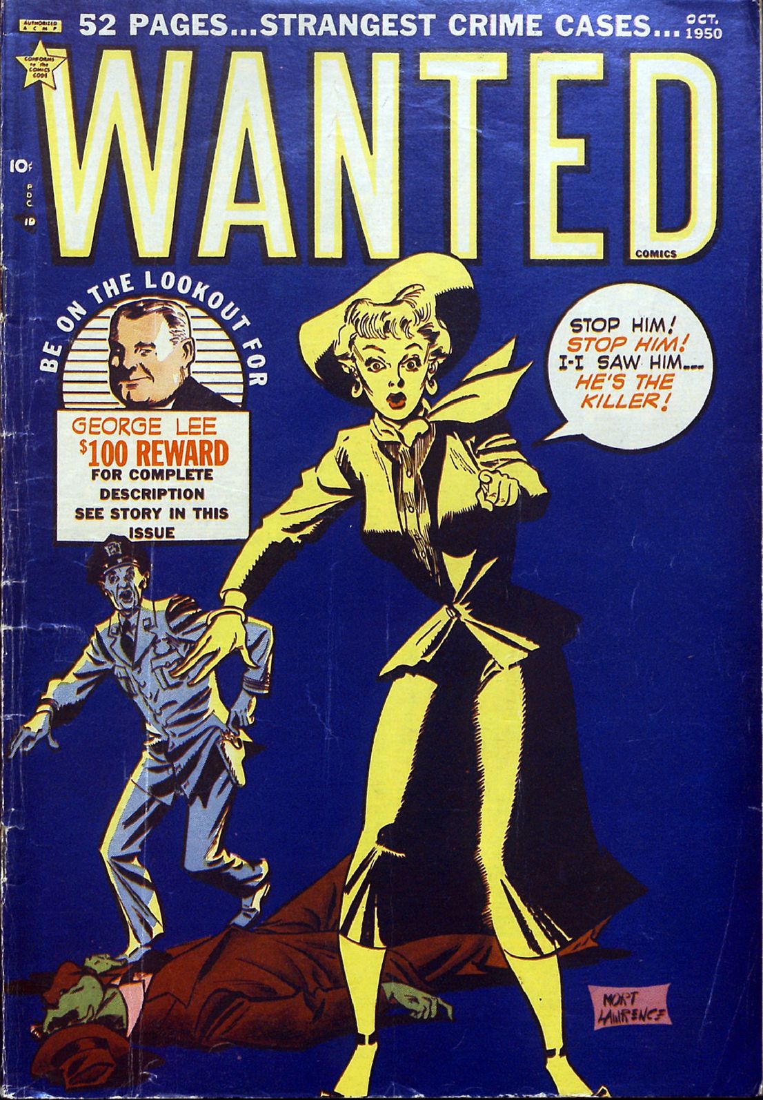 Wanted Comics Number 30 Crime Comic Book