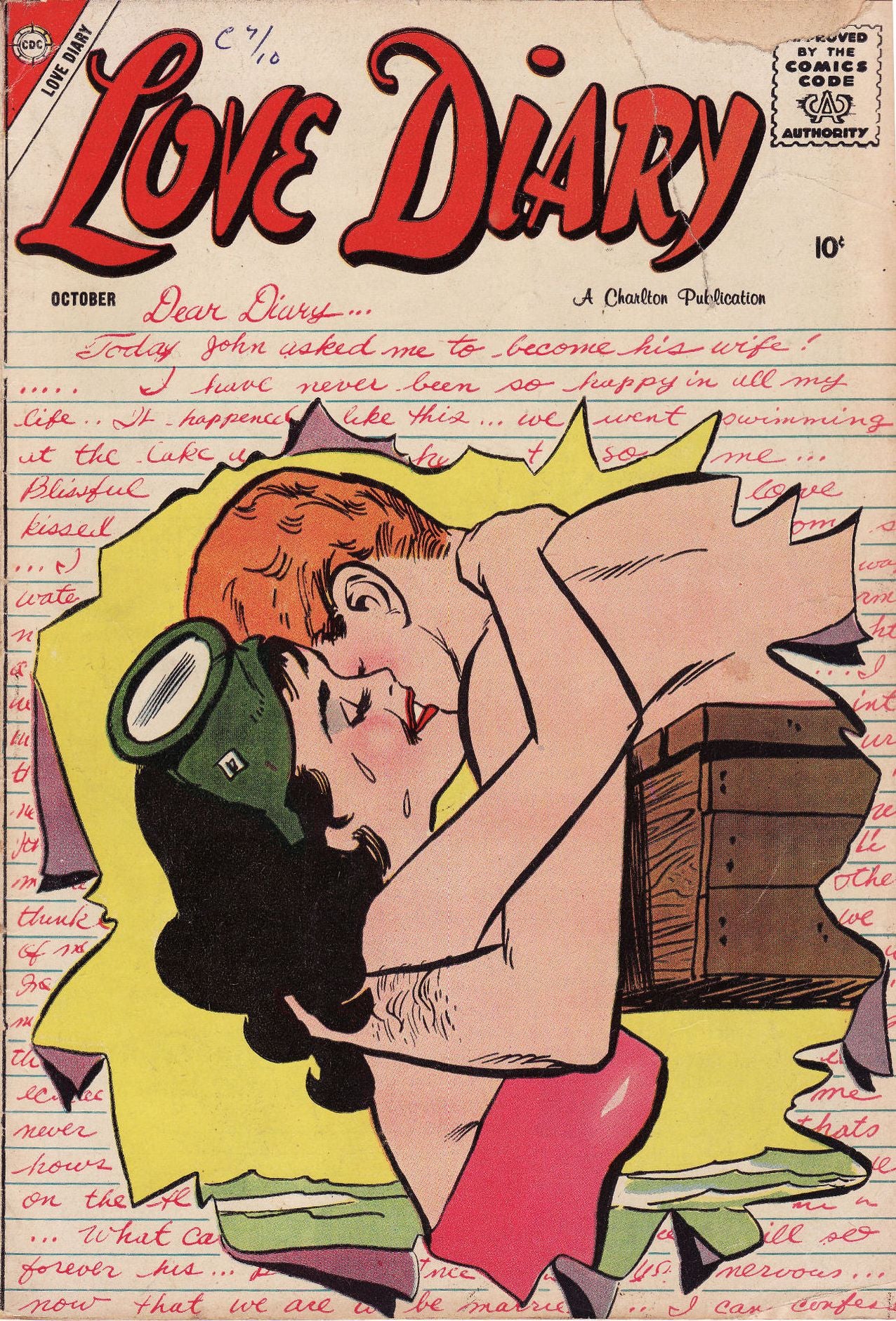 Love Diary Number 1 Romance Comic Book