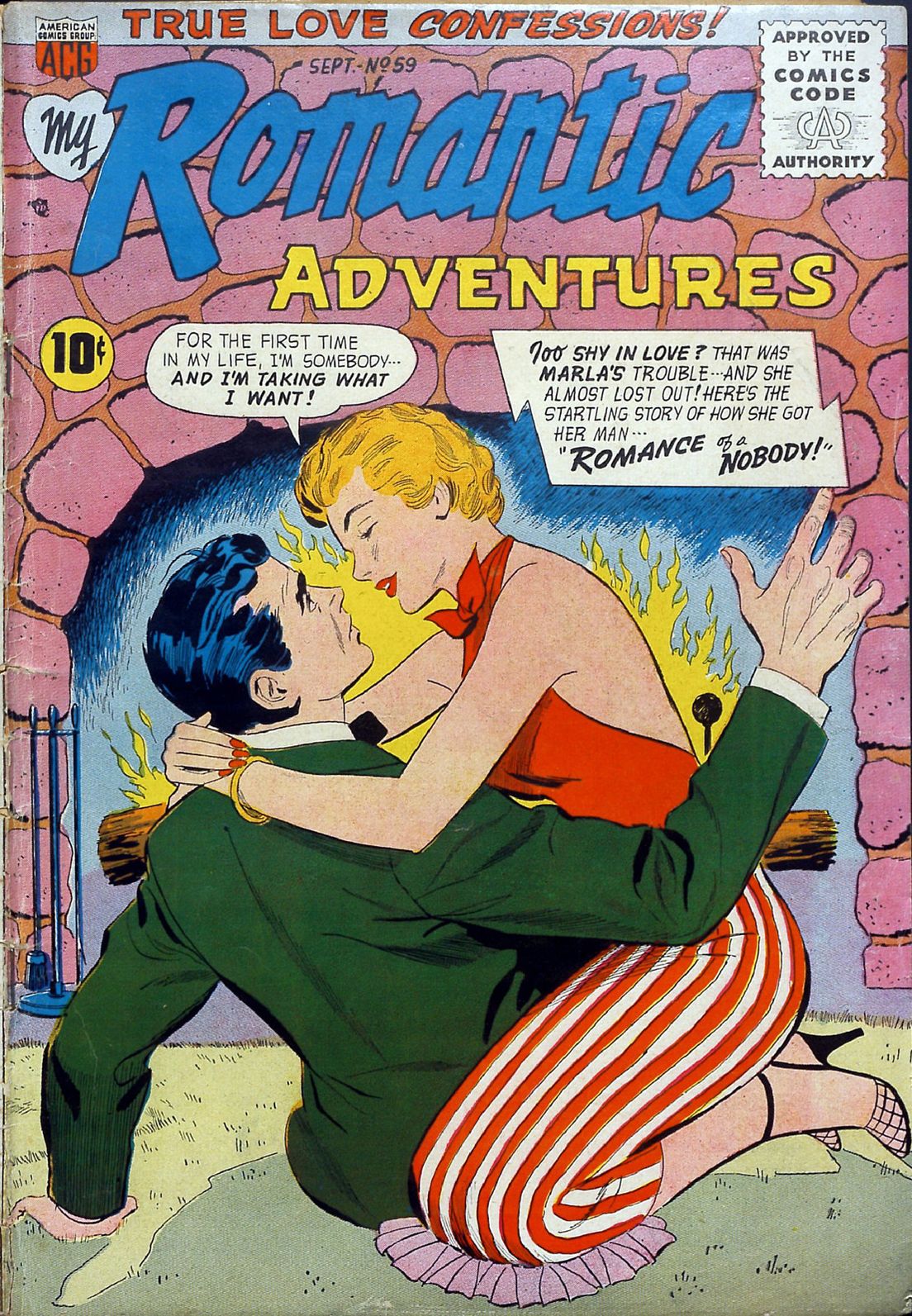 Romantic Adventures Number 59 Love Comic Book
