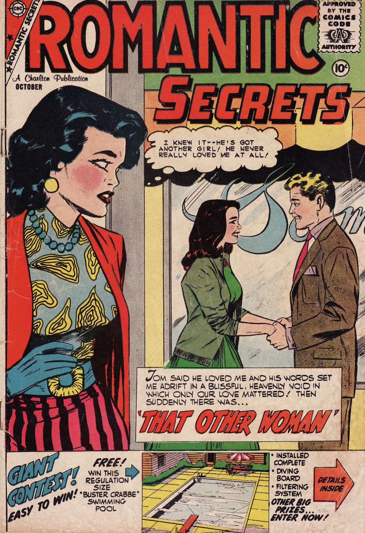 Romantic Secrets Number 23 Love Comic Book