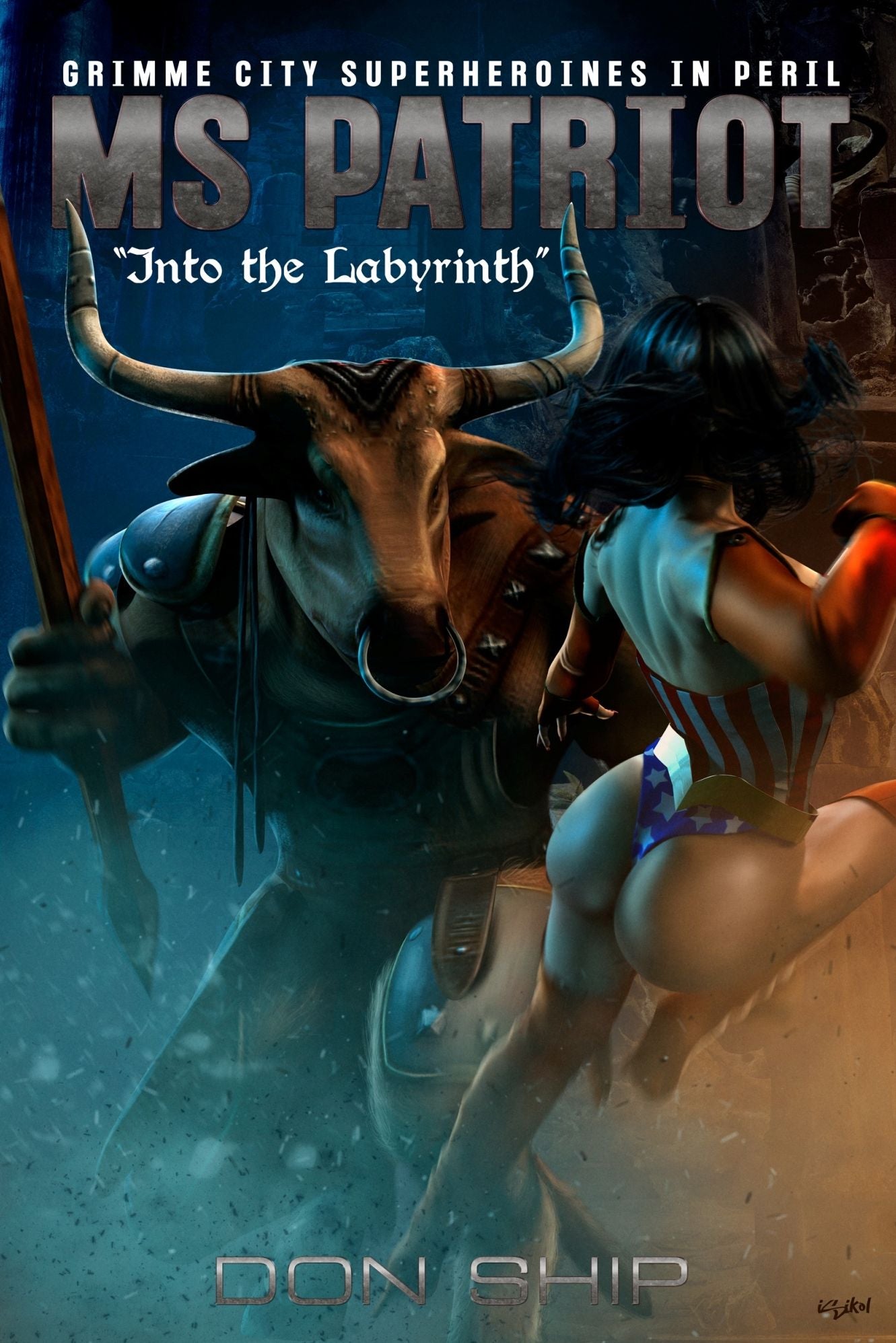 Ms Patriot: Into the Labyrinth (Grimme City Super Heroines in Peril)