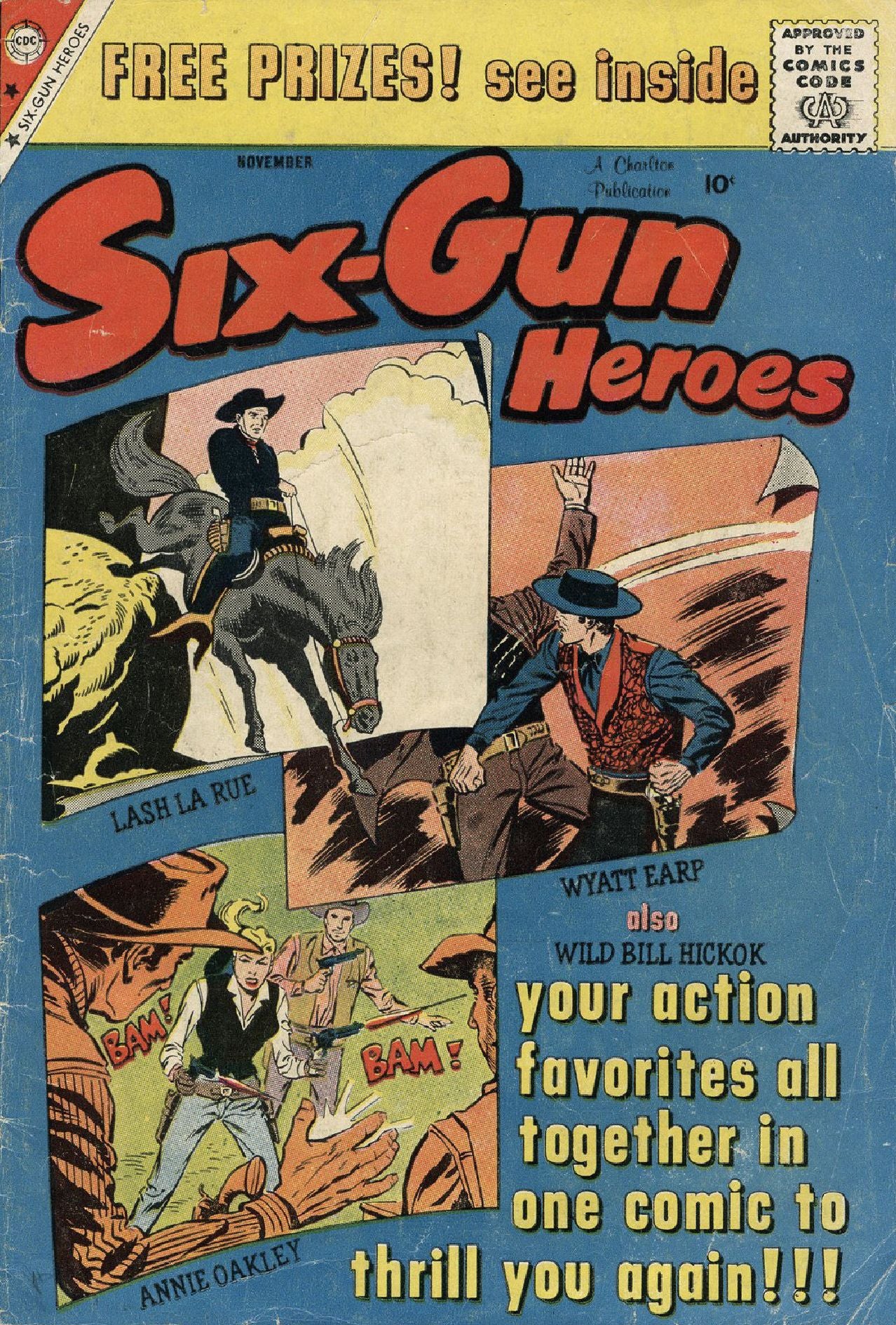 Six Gun Heroes Number 54 Western Comic Book