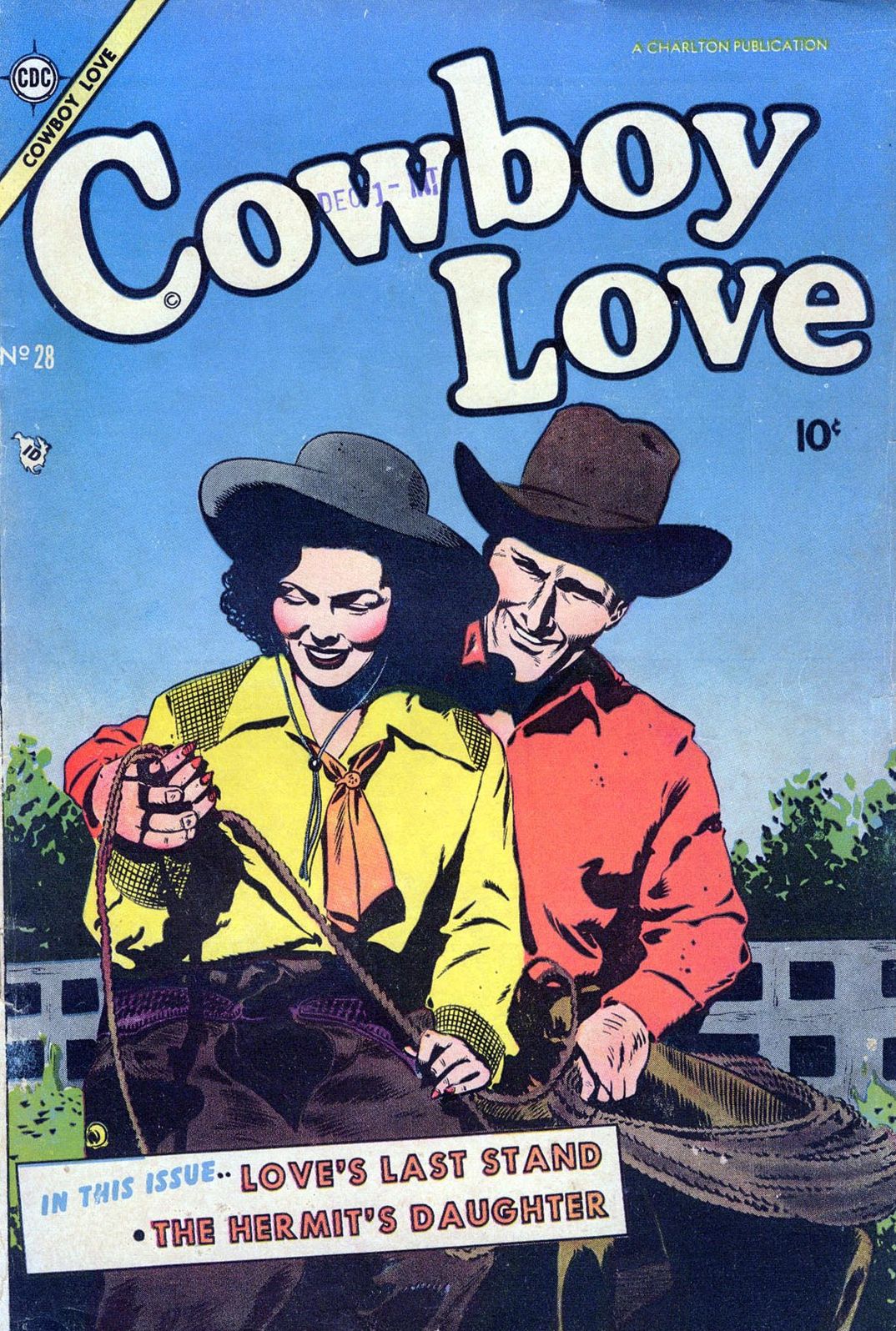 Cowboy Love Number 28 Love Comic Book