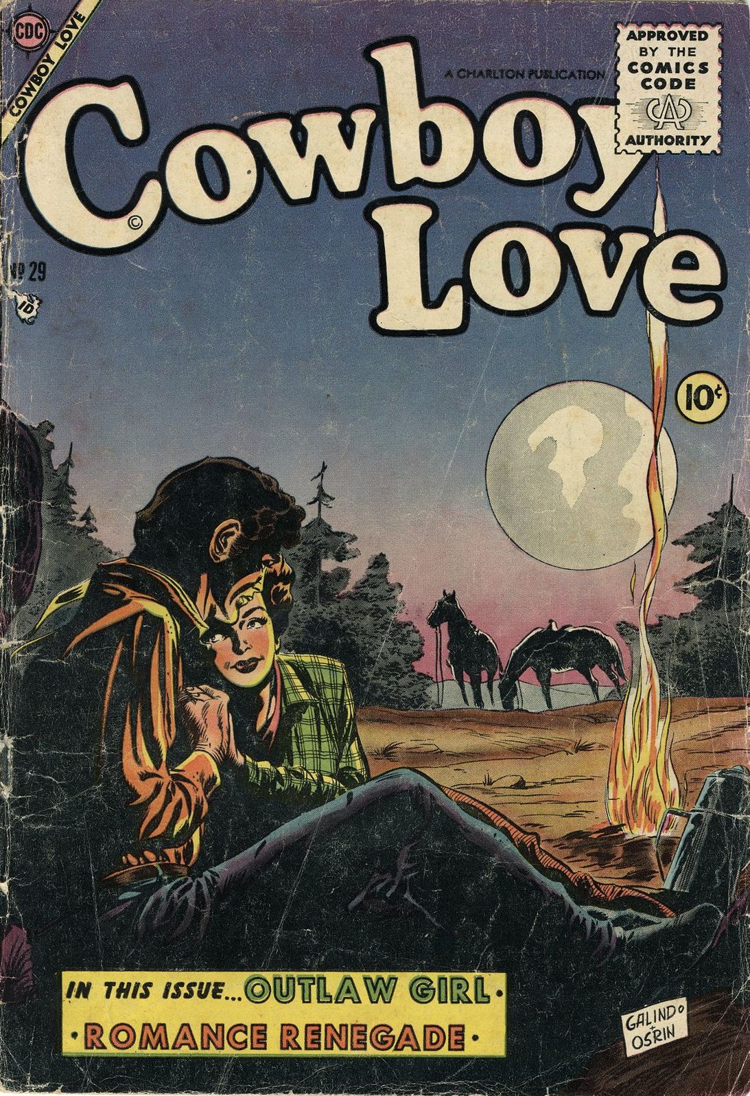 Cowboy Love Number 29 Love Comic Book