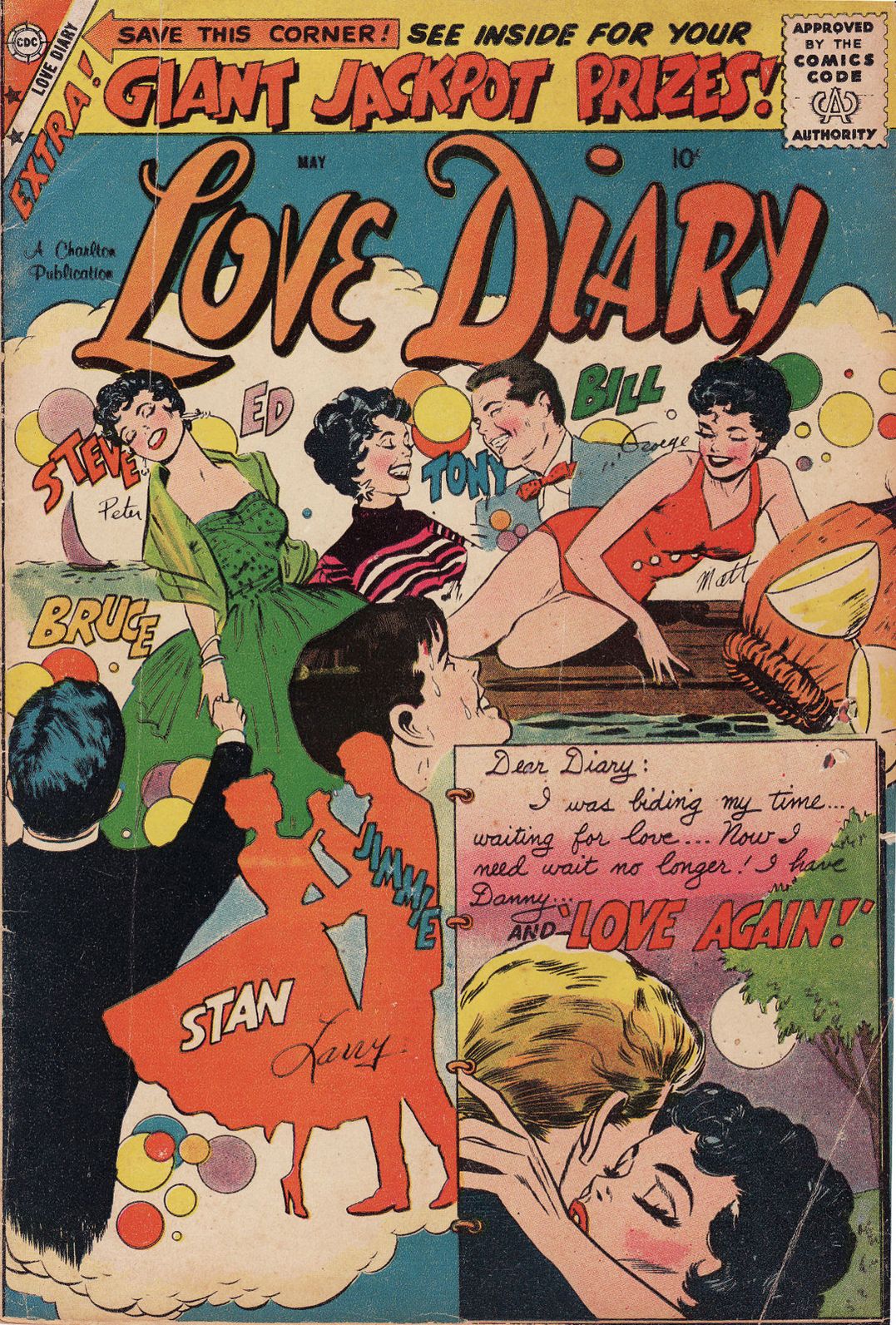 Love Diary Number 4 Romance Comic Book