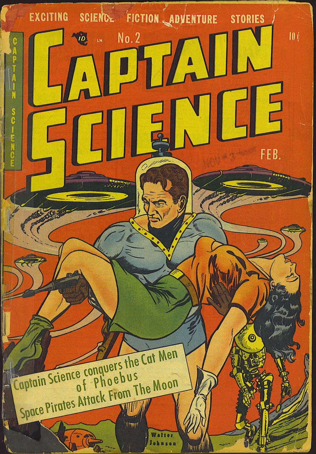 Captain Science Number 2 Superhero Comic Book
