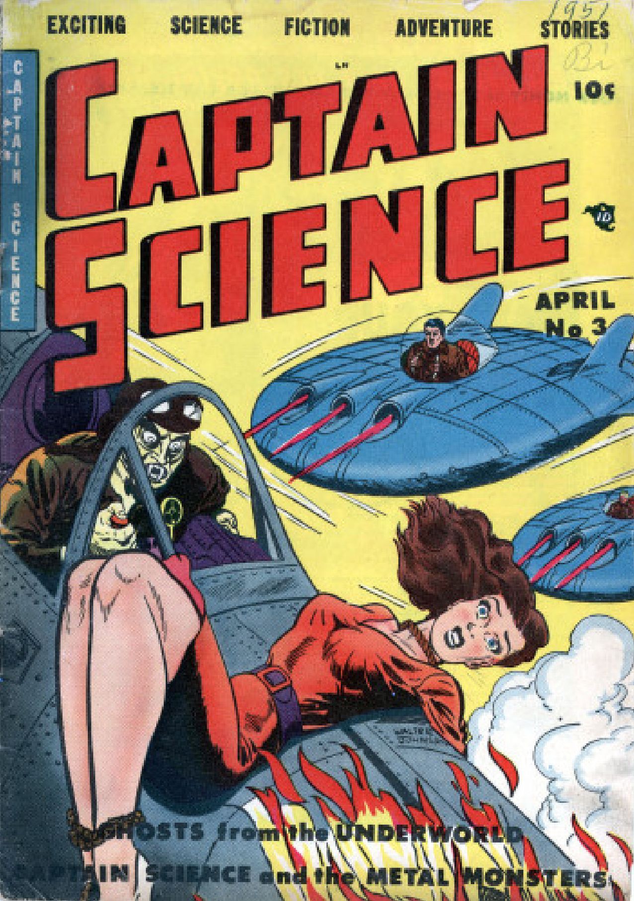 Captain Science Number 3 Superhero Comic Book