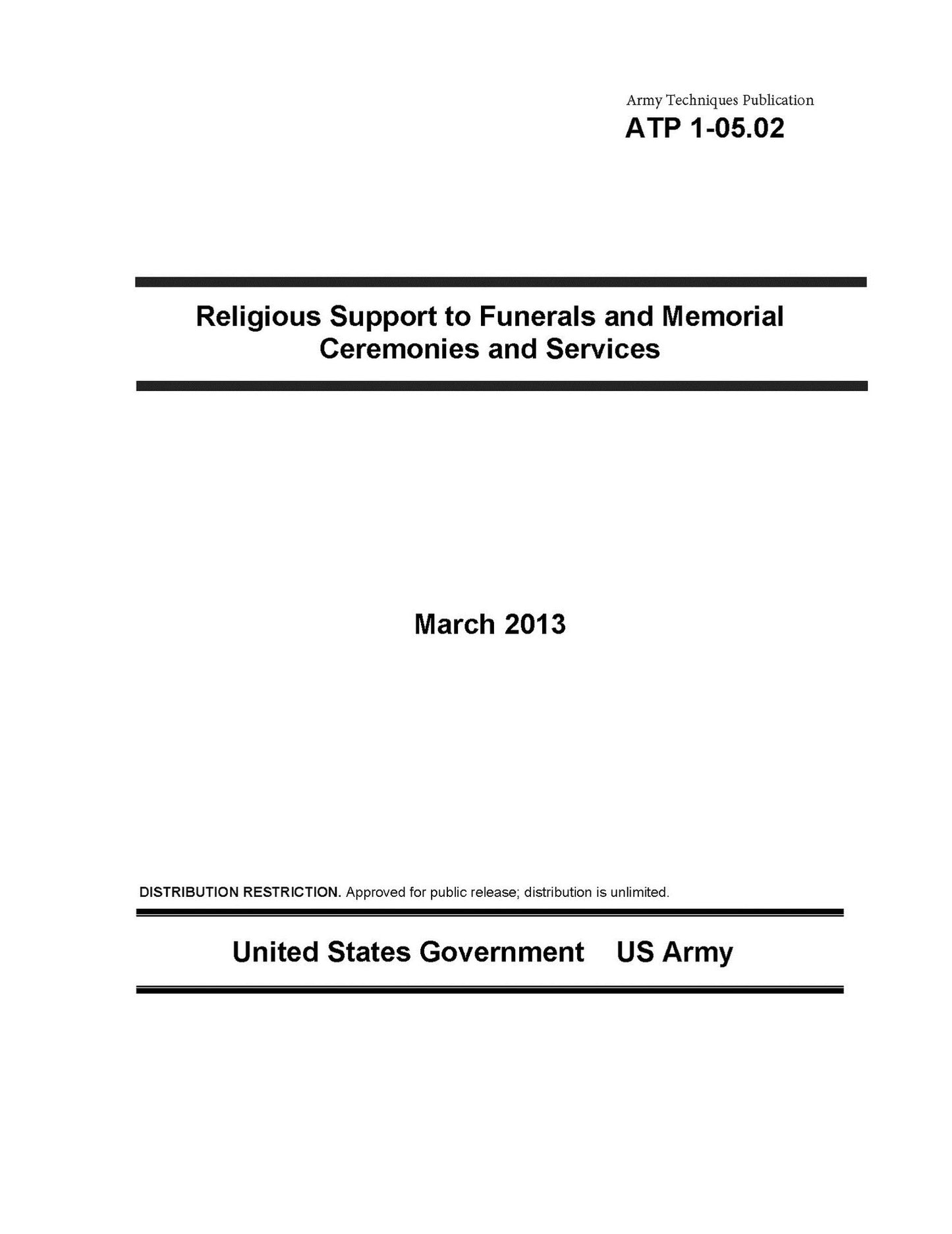 Army Techniques Publication ATP 1-05.02 Religious Support to Funerals and Memorial Ceremonies and Services March 2013