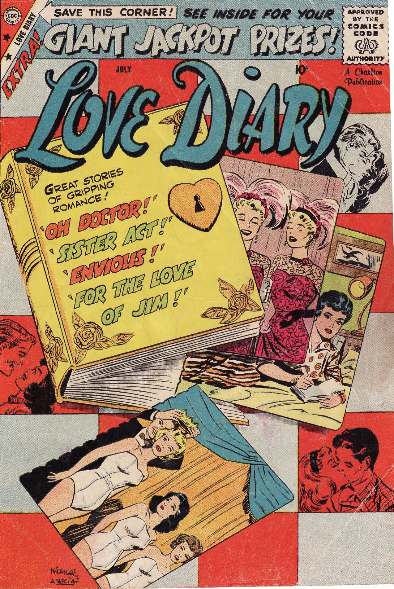 Love Diary Number 5 Romance Comic Book