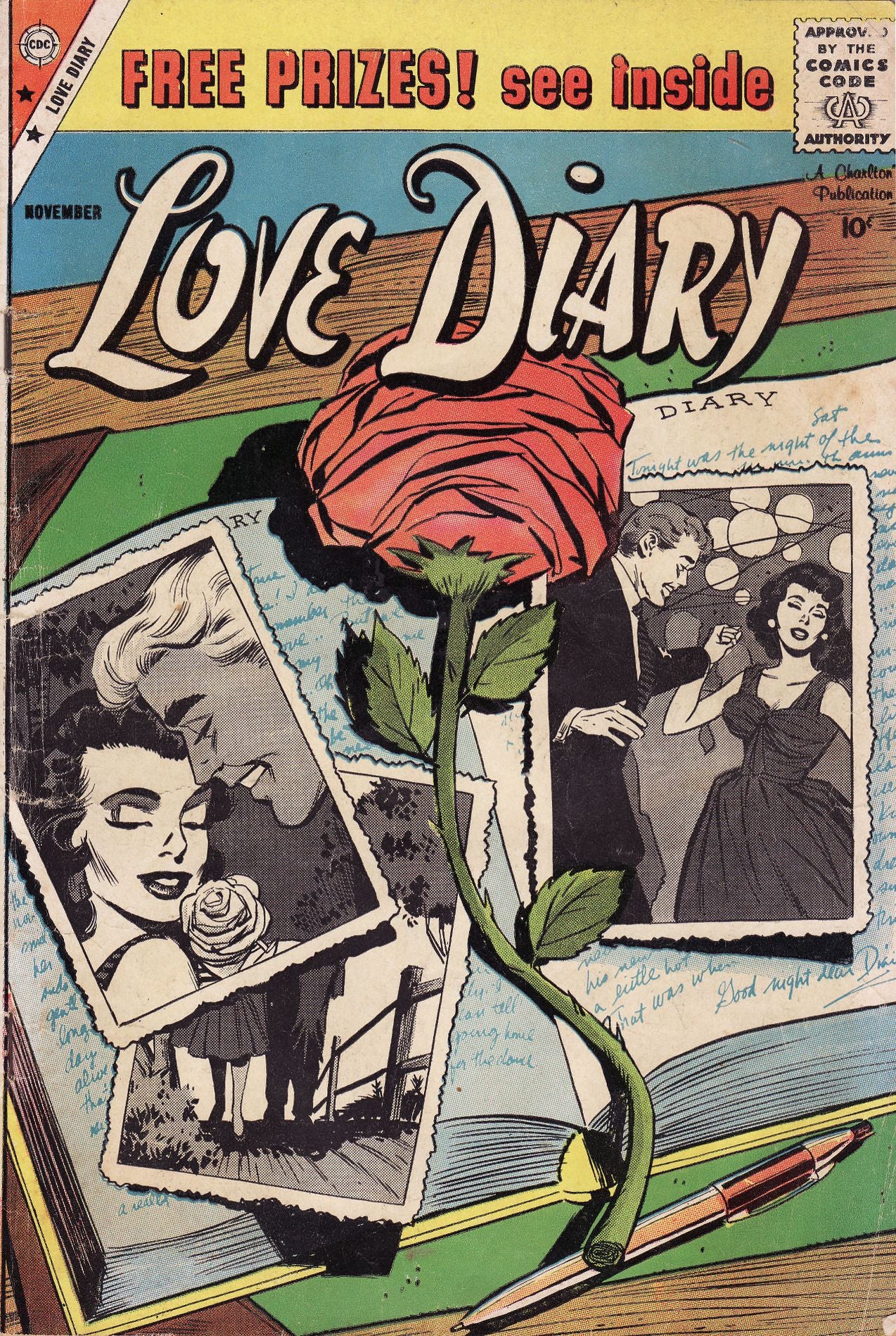 Love Diary Number 7 Romance Comic Book