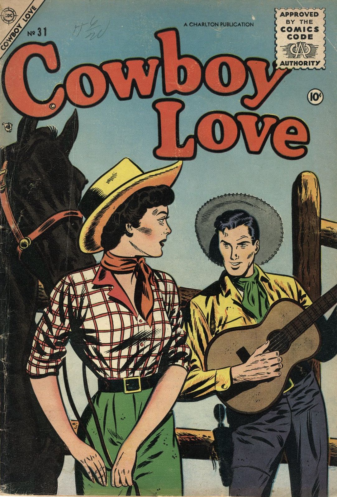 Cowboy Love Number 31 Love Comic Book