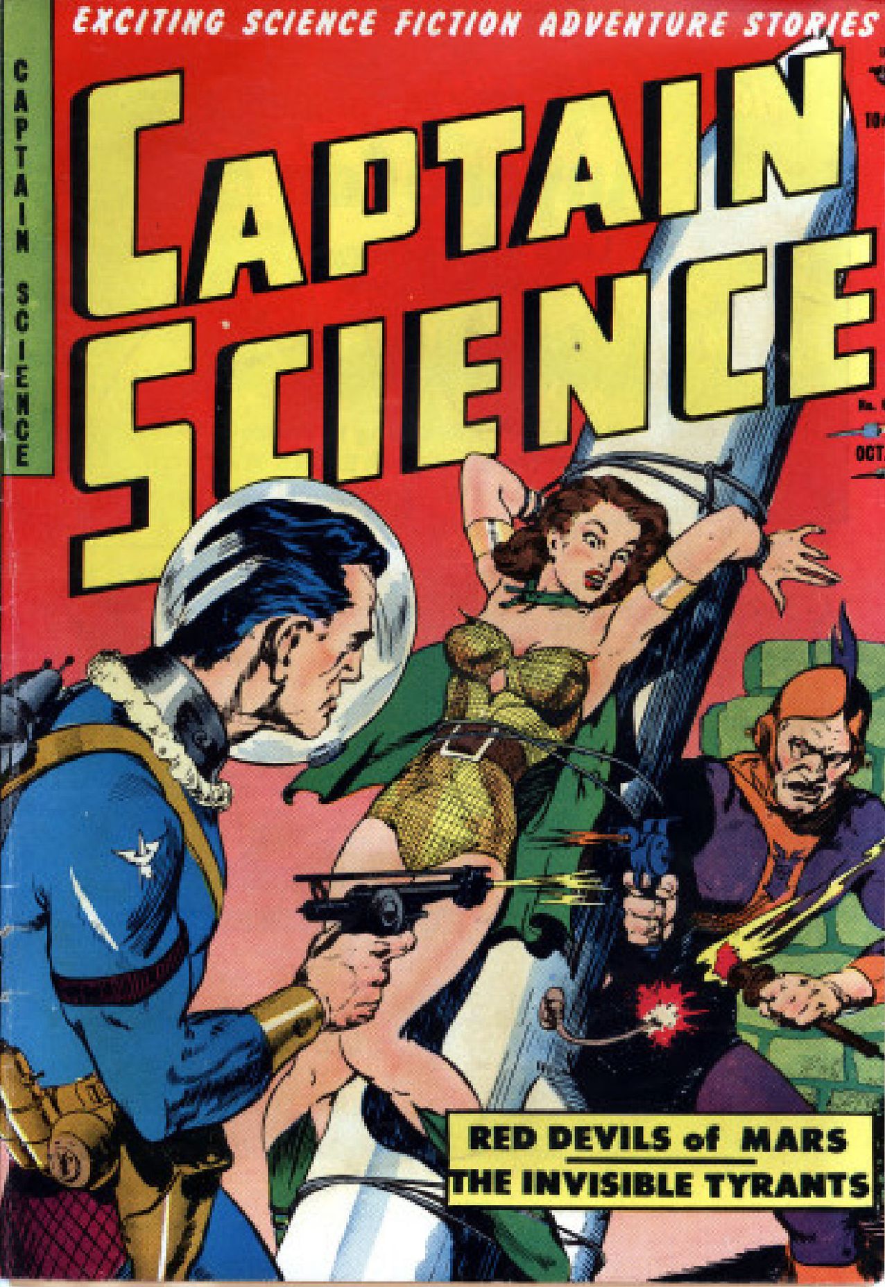 Captain Science Number 6 Superhero Comic Book