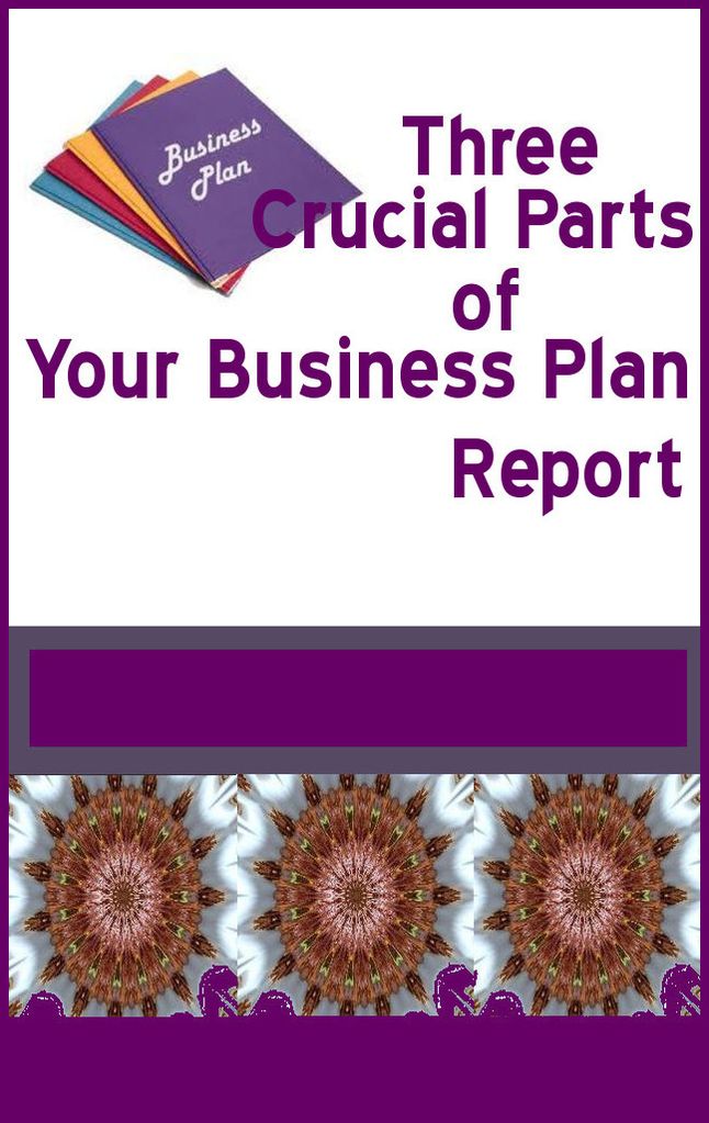 The Three Cruical Parts to Your Business Plan Report