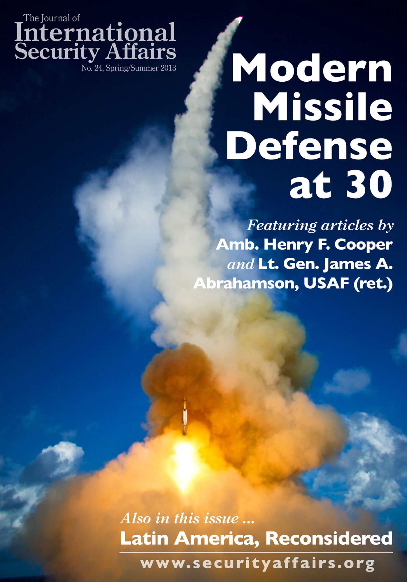 The Journal of International Security Affairs, Spring/Summer 2013