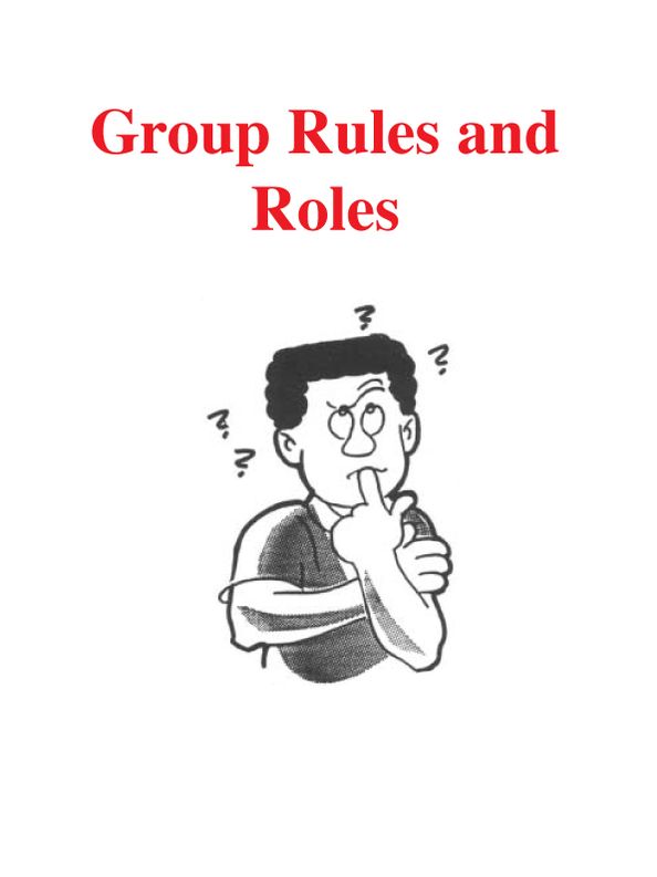 Group Rules and Roles