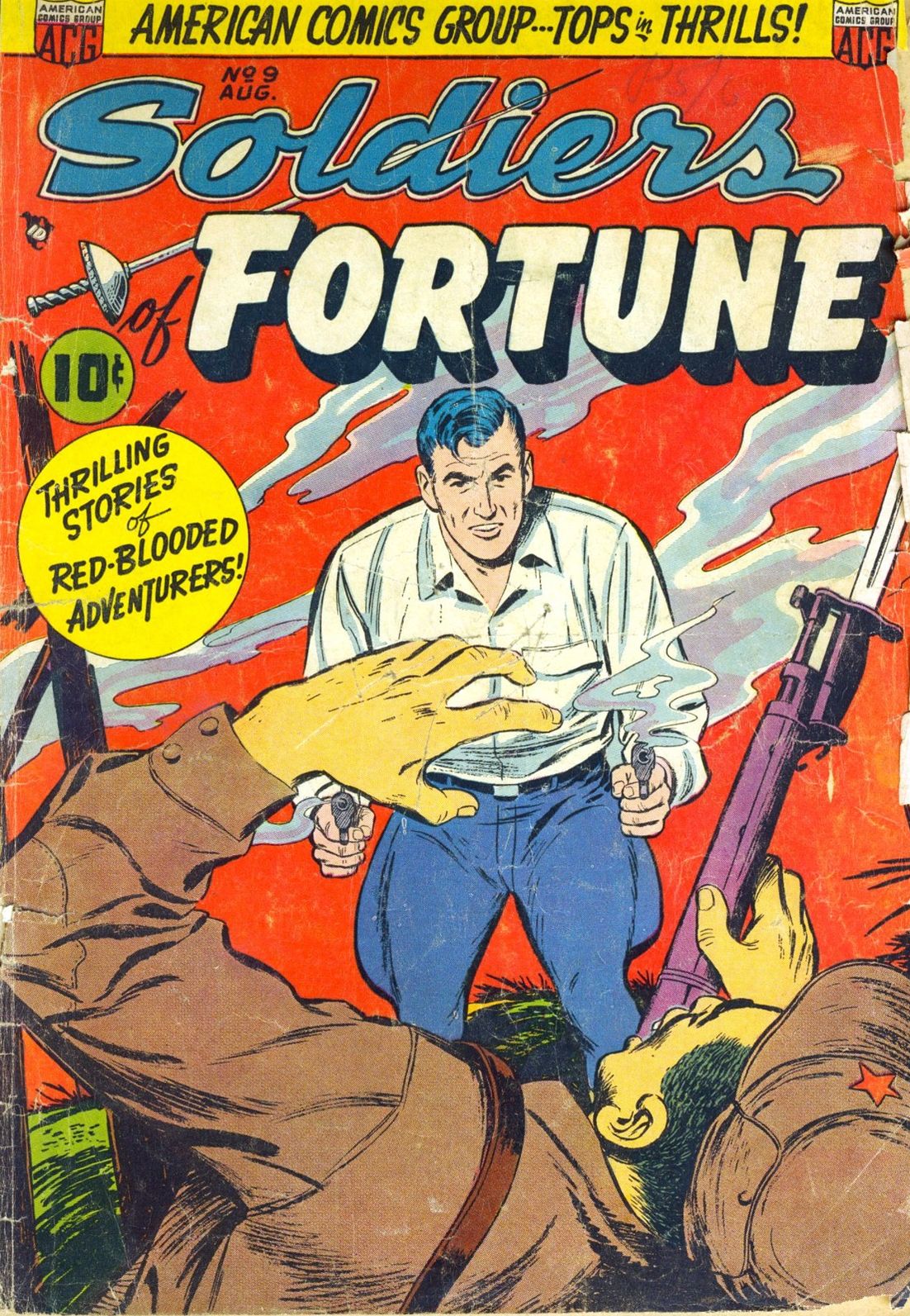 Soldiers Of Fortune Number 9 War Comic Book
