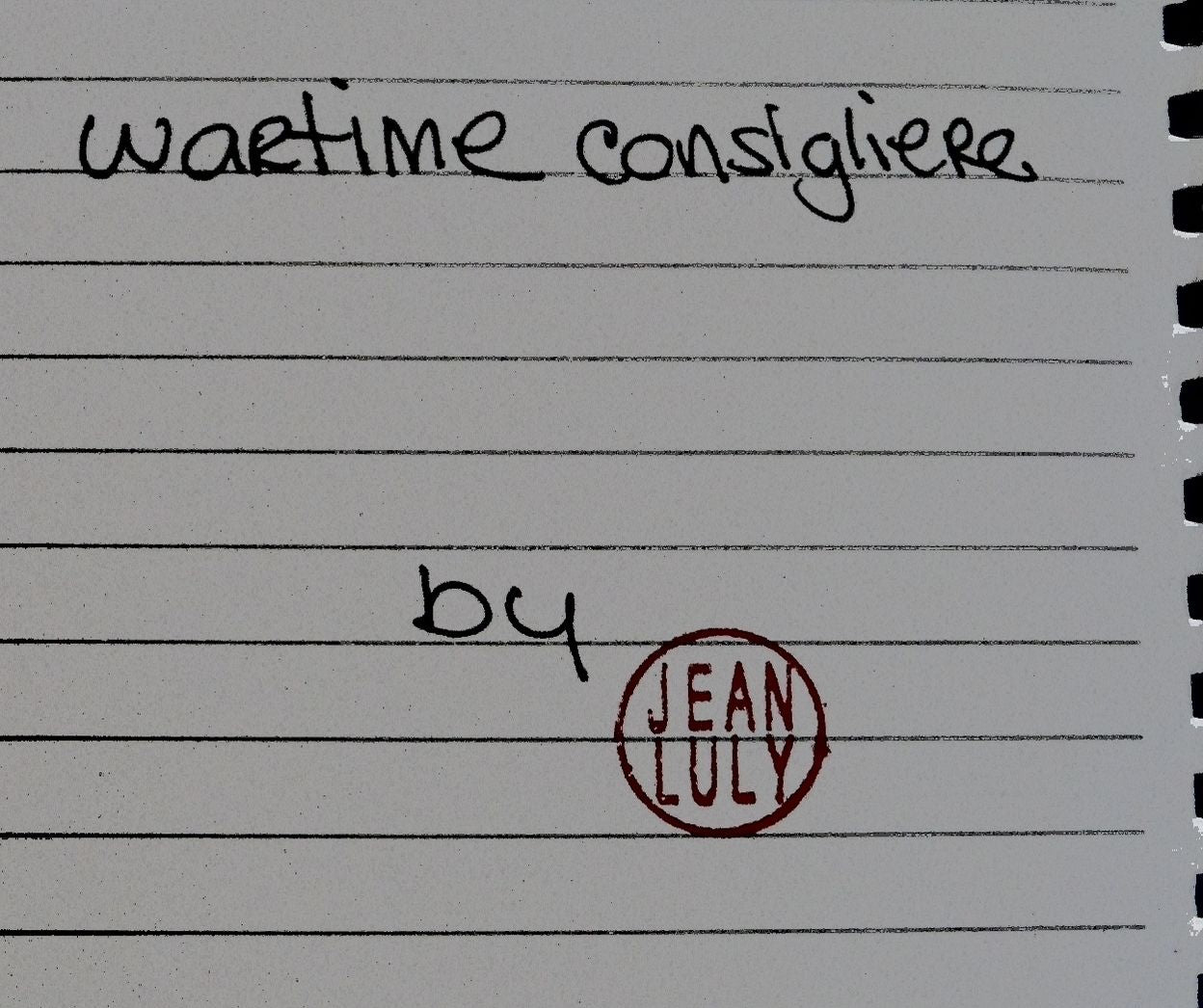 Wartime Consigliere