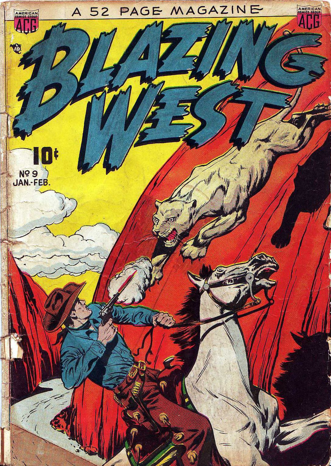 Blazing West Number 9 Western Comic Book