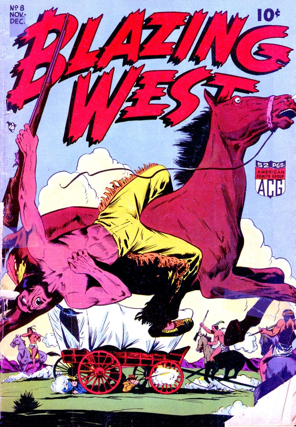 Blazing West Number 8 Western Comic Book