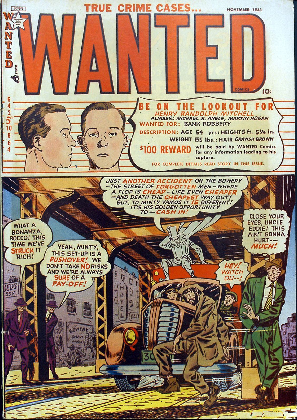 Wanted Comics Number 43 Crime Comic Book