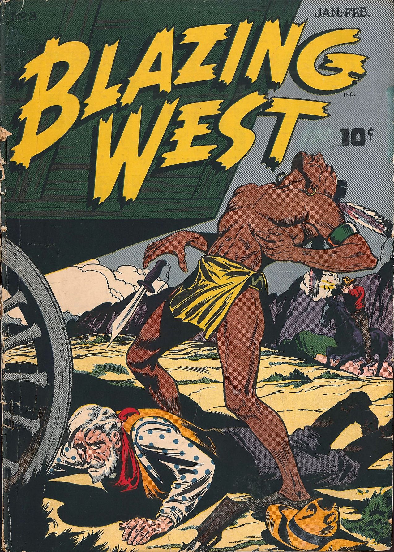 Blazing West Number 3 Western Comic Book