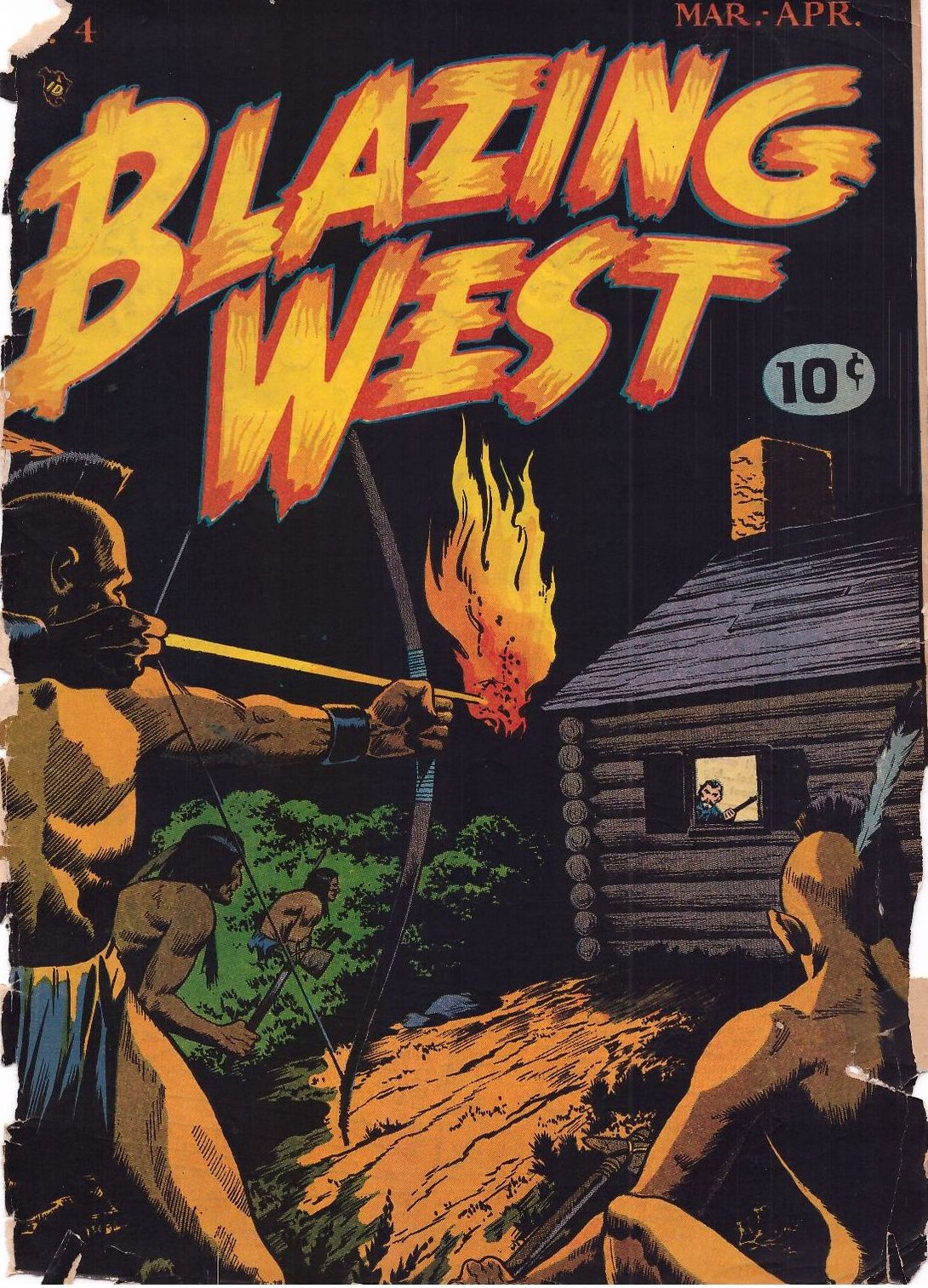Blazing West Number 4 Western Comic Book