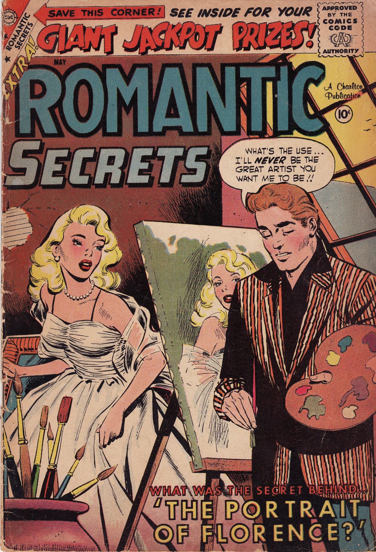 Romantic Secrets Number 21 Love Comic Book