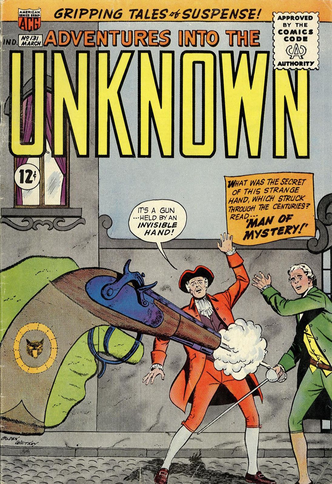 Adventures into the Unknown Number 131 Horror Comic Book