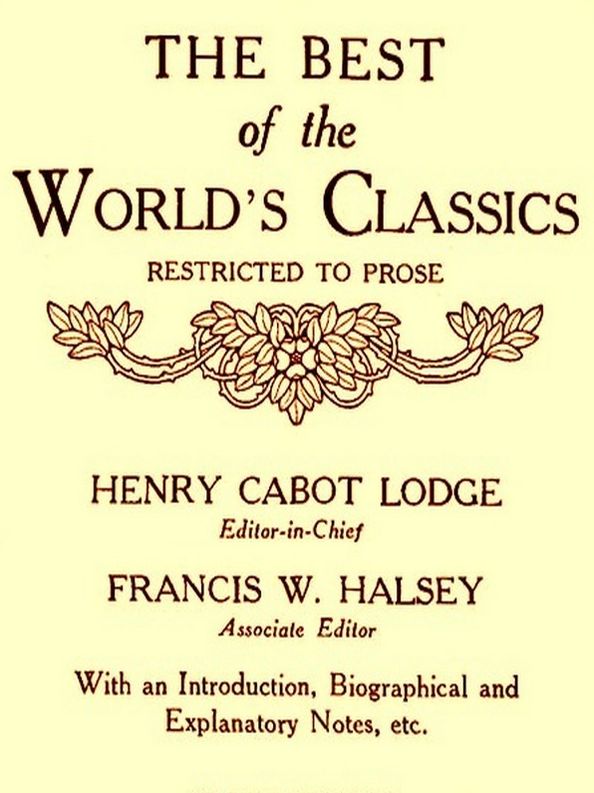 The Best of the World's Classics, Volumes VII-VIII