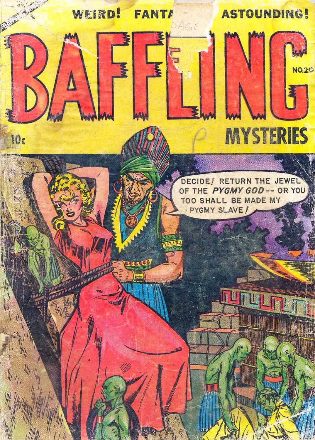 Baffling Mysteries Horror Comic Books Issue No. 20 1954