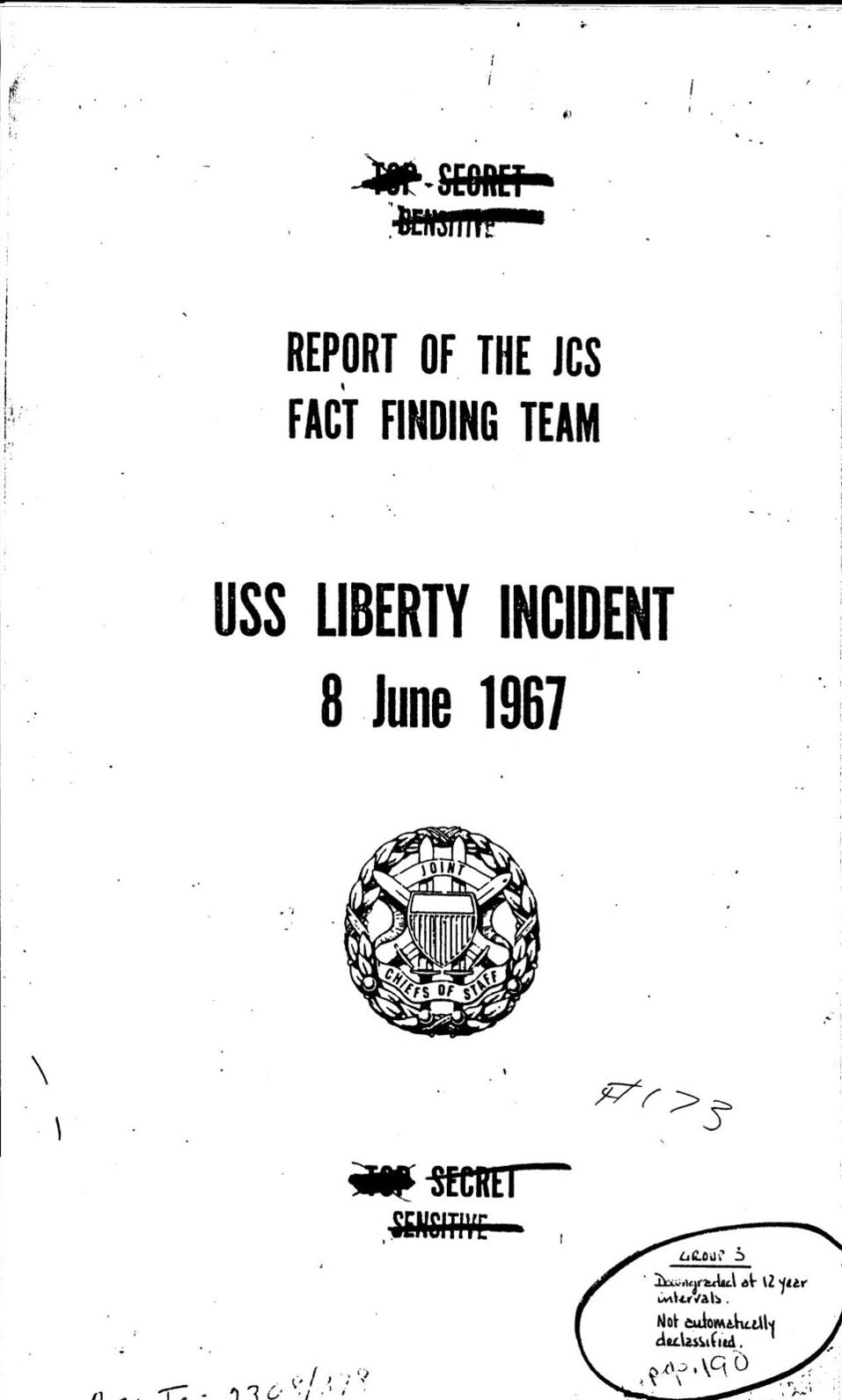 USS Liberty Incident JCS Report