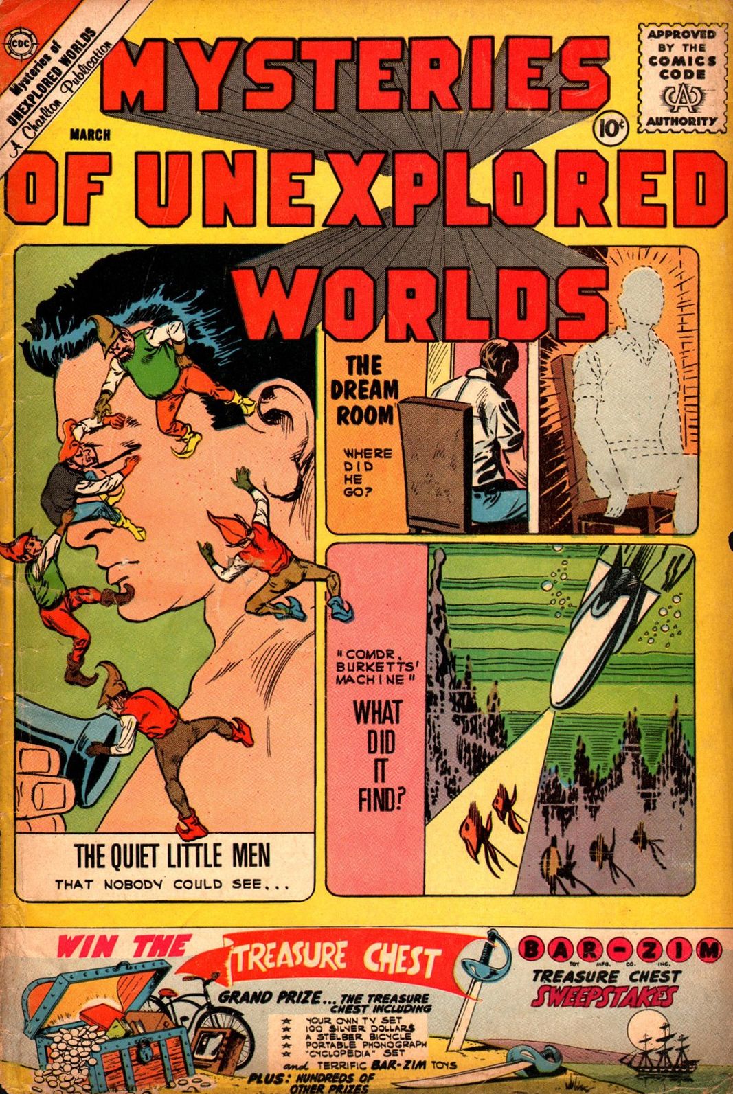 Mysteries Of Unexplored Worlds Number 23 Fantasy Comic Book