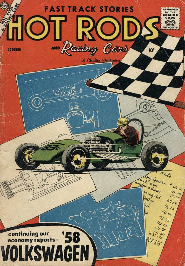 Hot Rods and Racing Cars Number 37 Car Comic Book