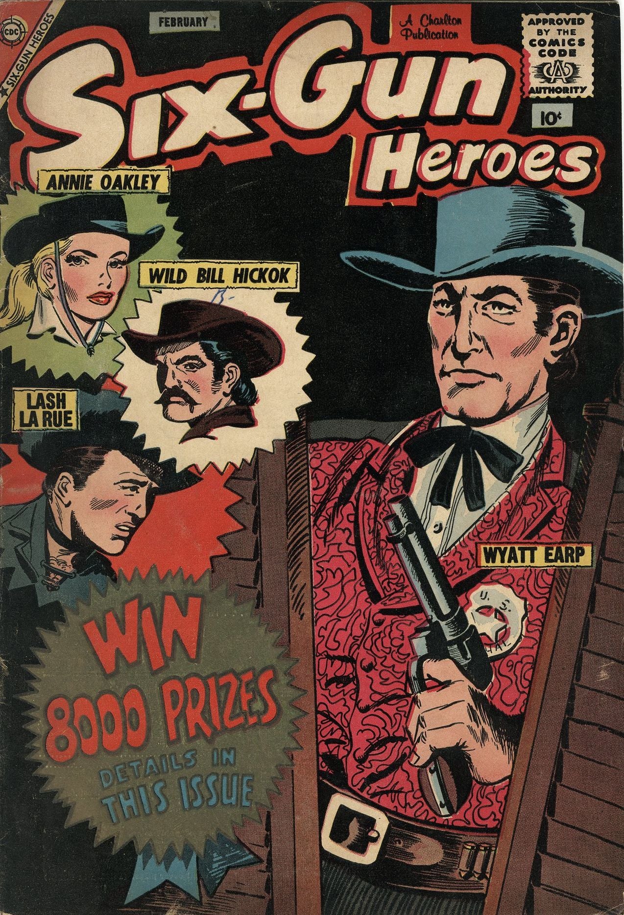 Six Gun Heroes Number 50 Western Comic Book