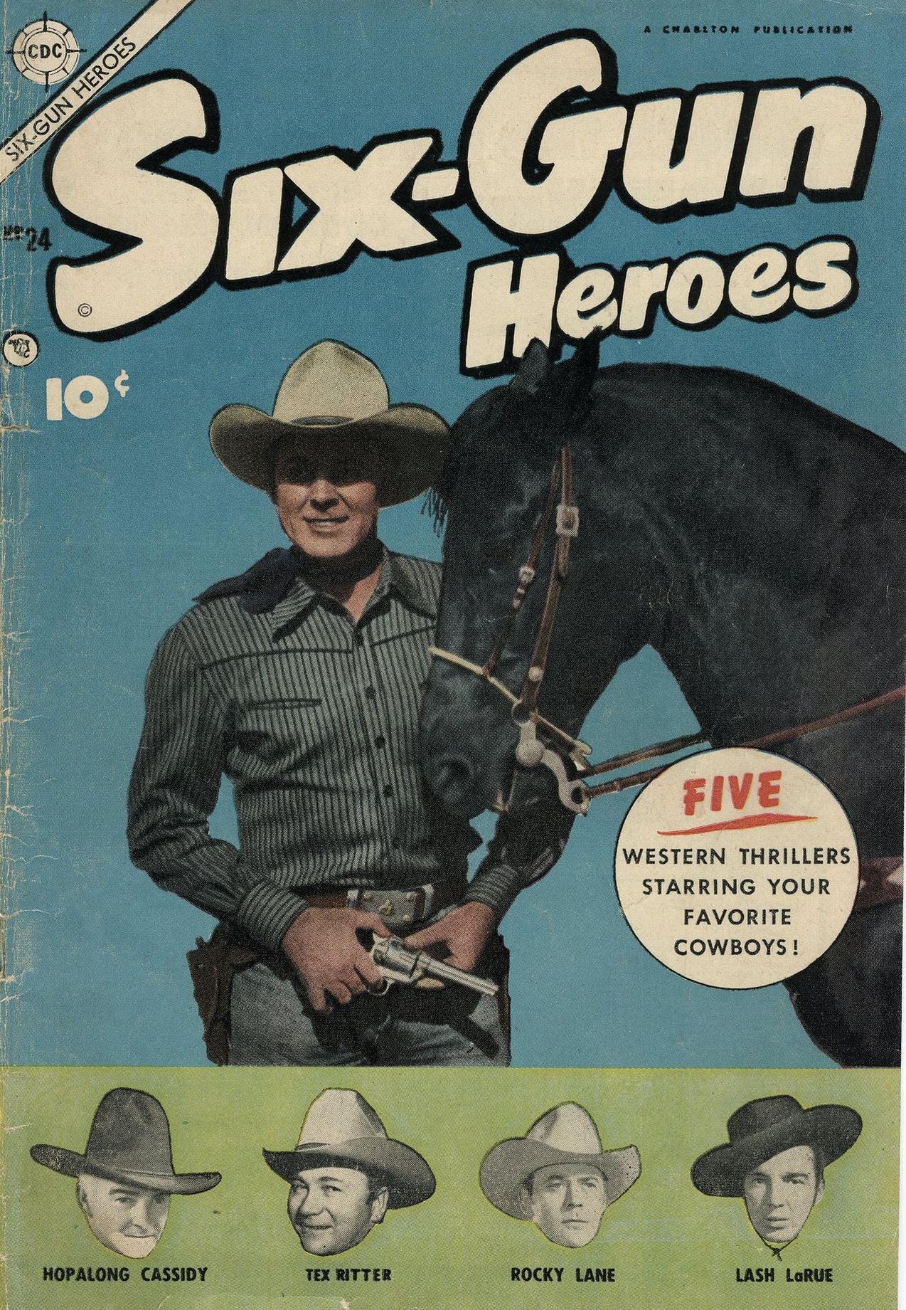 Six Gun Heroes Number 24 Western Comic Book