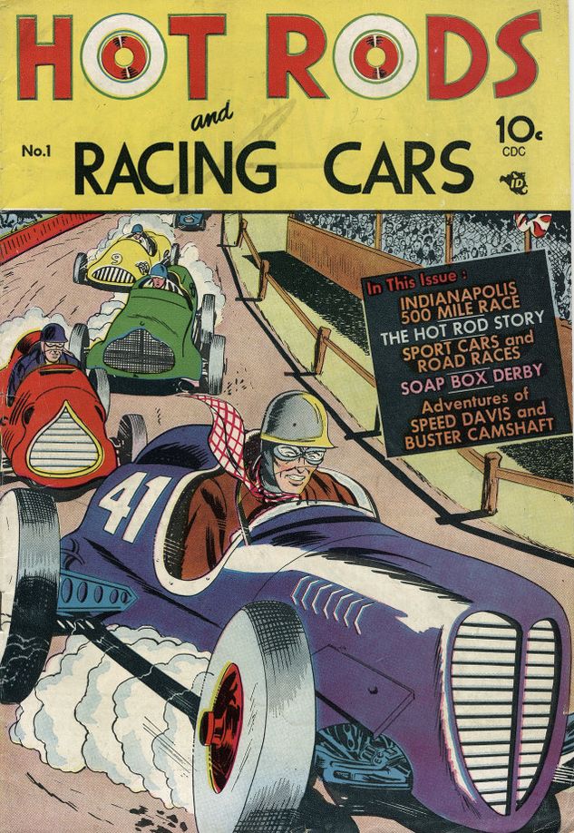 Hot Rods and Racing Cars Number 1 Car Comic Book