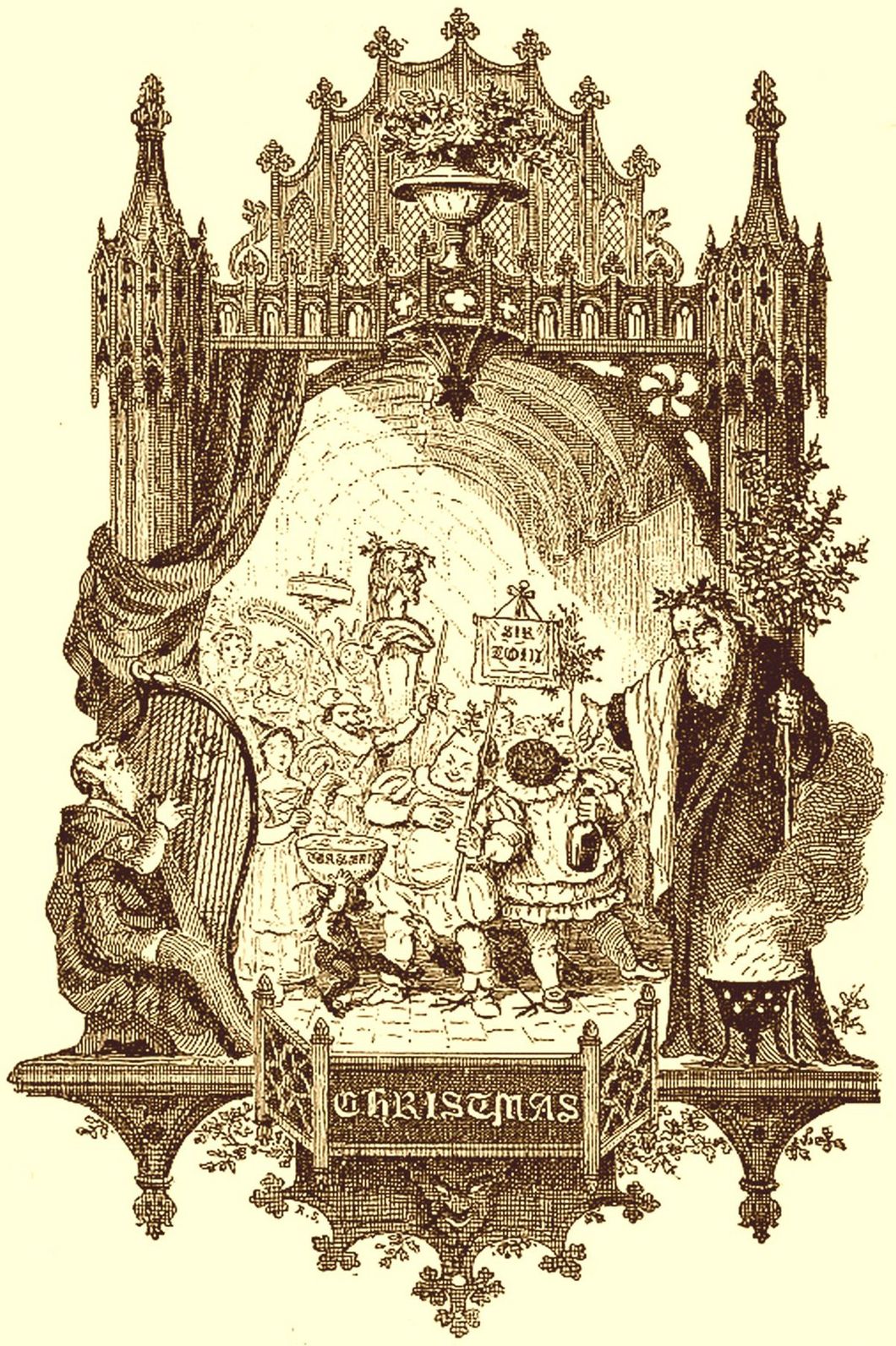 The Book of Christmas by Thomas K. Hervey with Illustrations