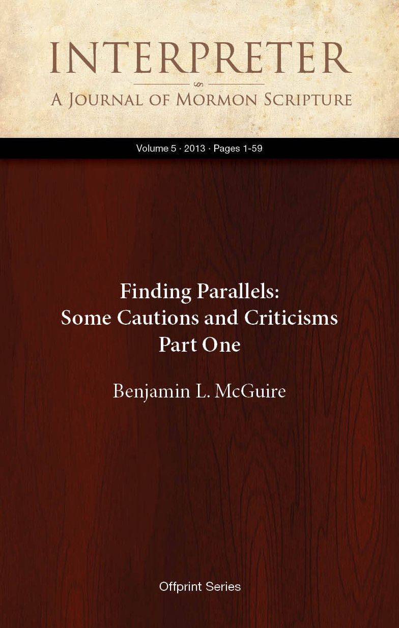 Finding Parallels: Some Cautions and Criticisms, Part One