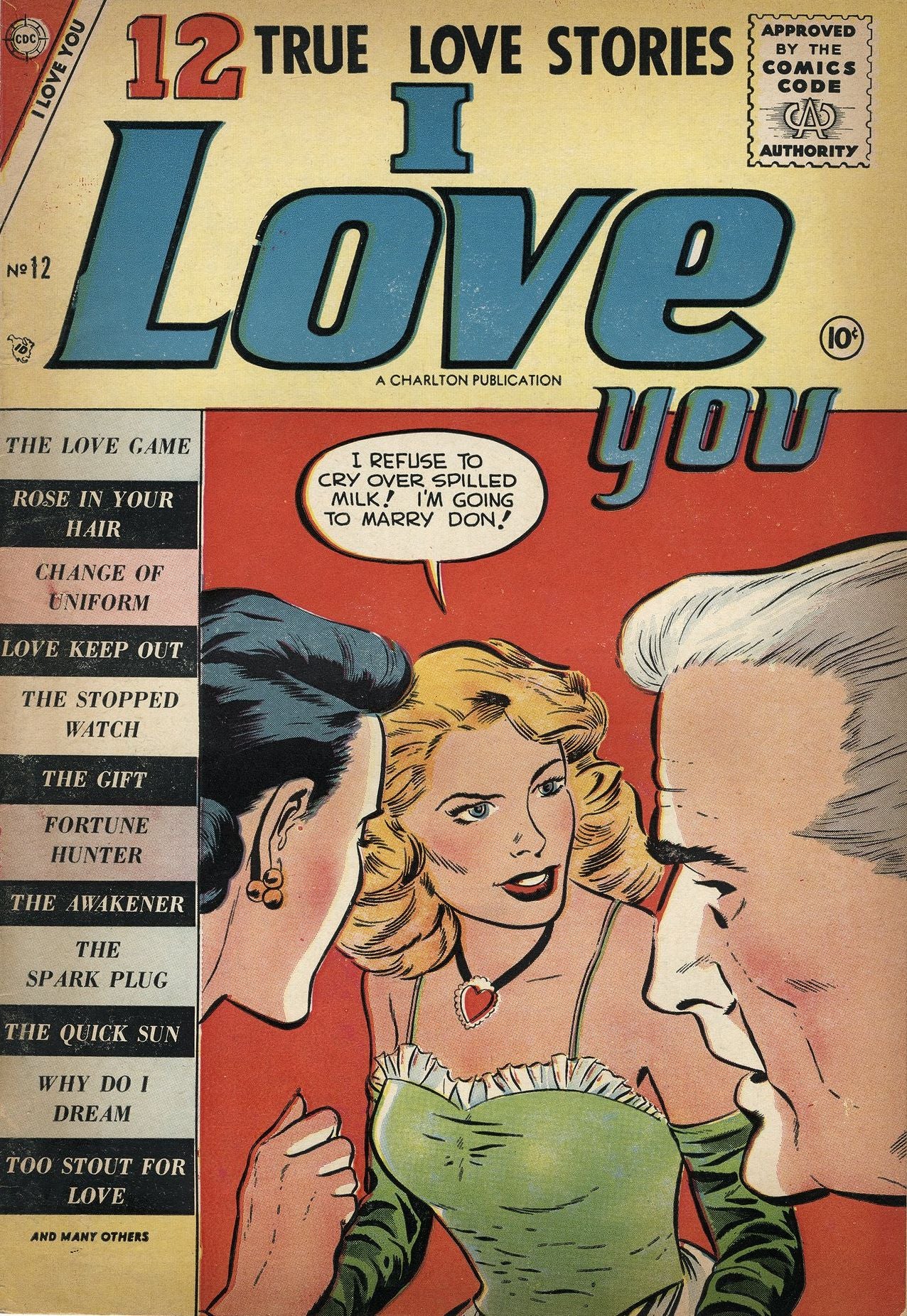 I Love You Number 12 Romance Comic Book