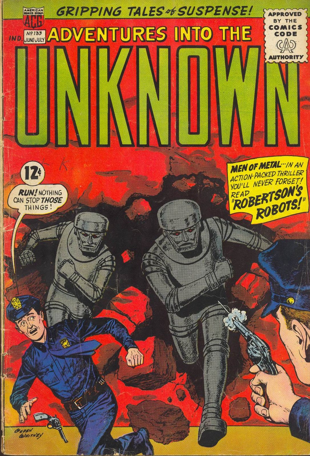 Adventures into the Unknown Number 133 Horror Comic Book