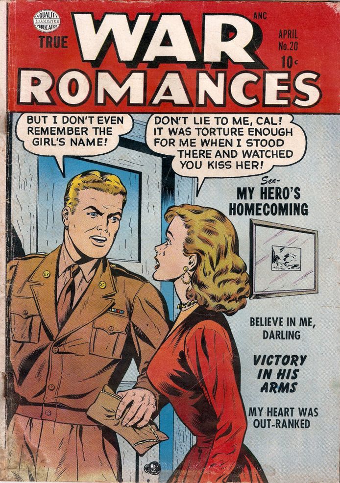 True War Romances Number 20 Love comic book