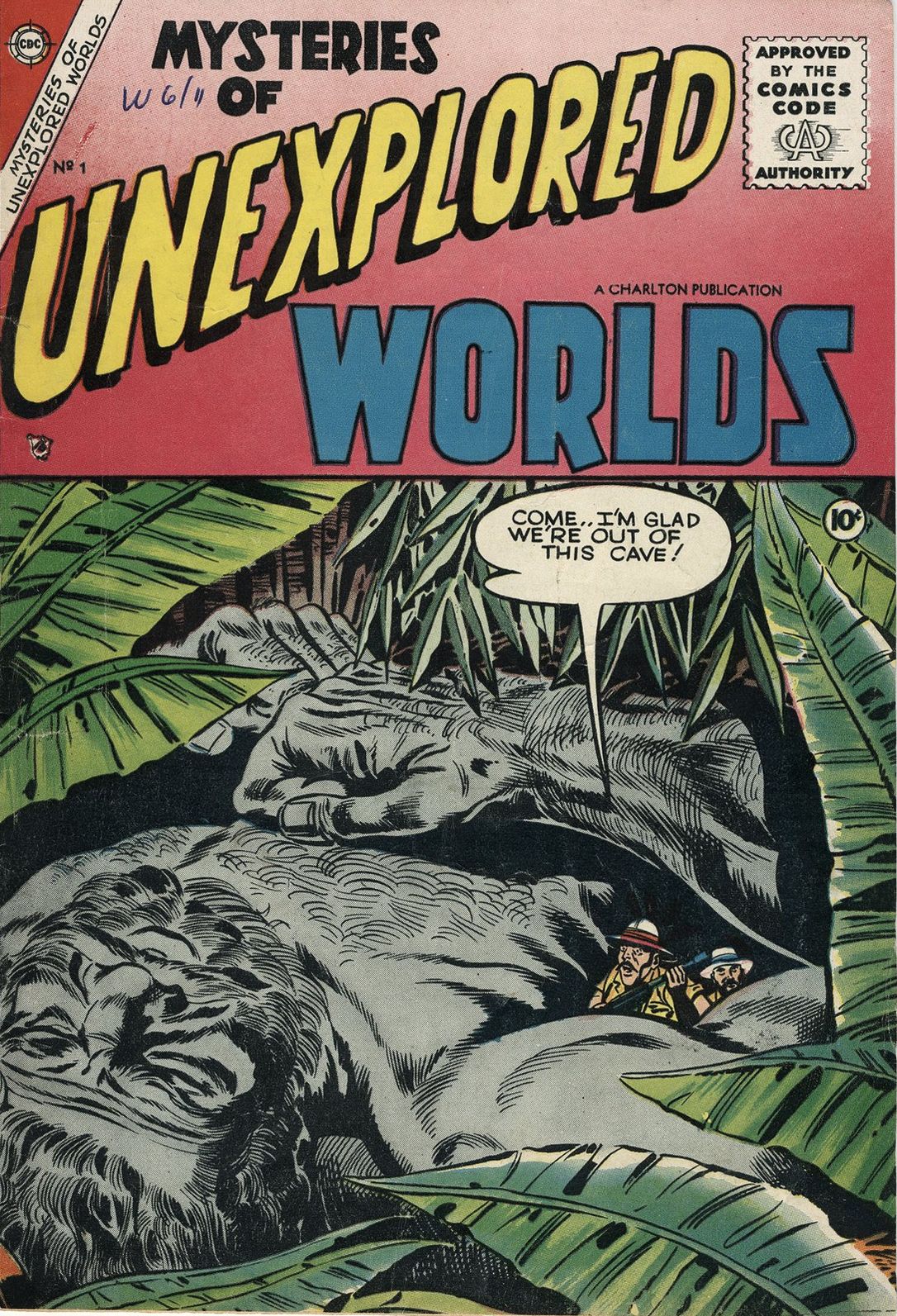 Mysteries Of Unexplored Worlds Number 1 Fantasy Comic Book