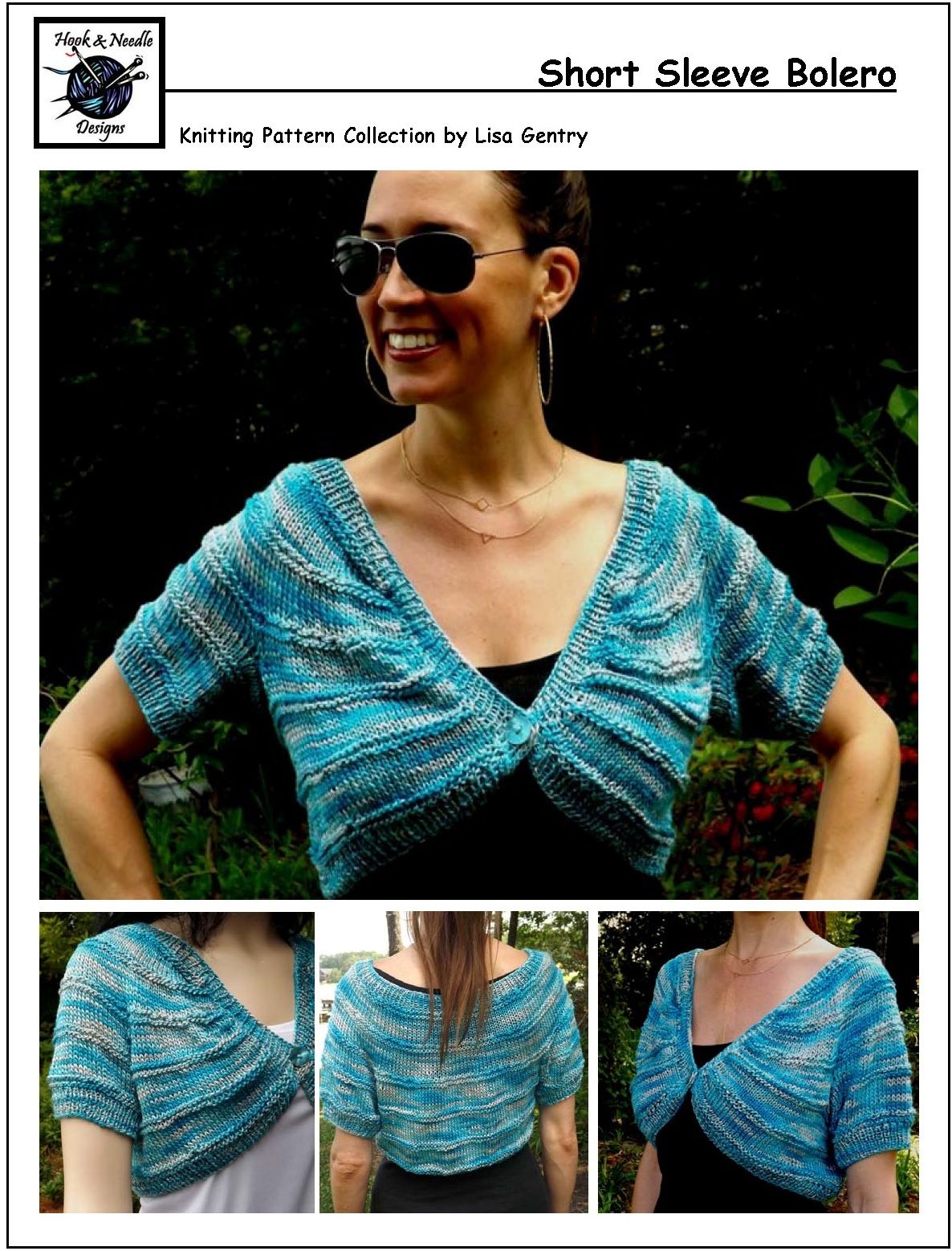 Short Sleeve Bolero - Knitting Pattern