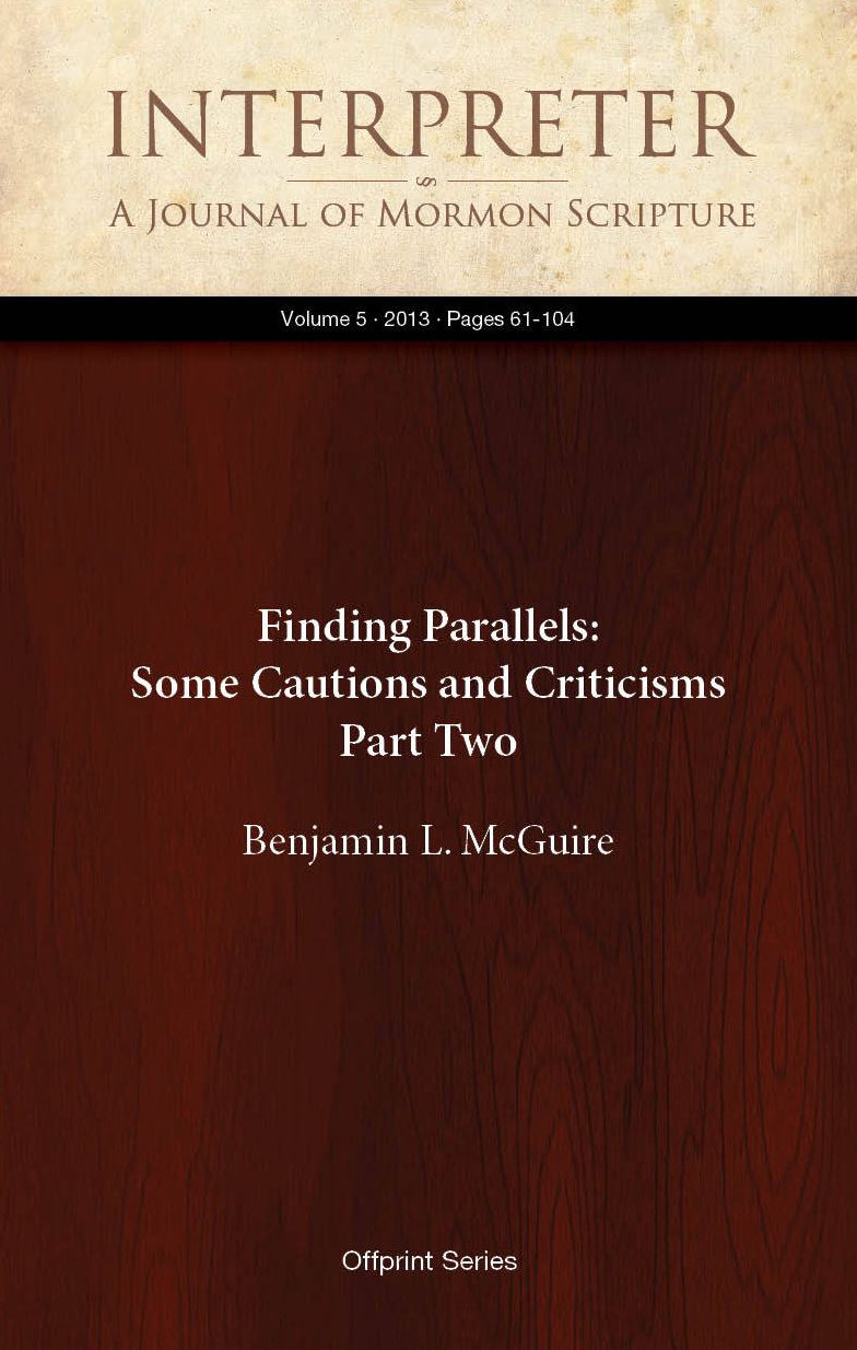 Finding Parallels: Some Cautions and Criticisms, Part Two