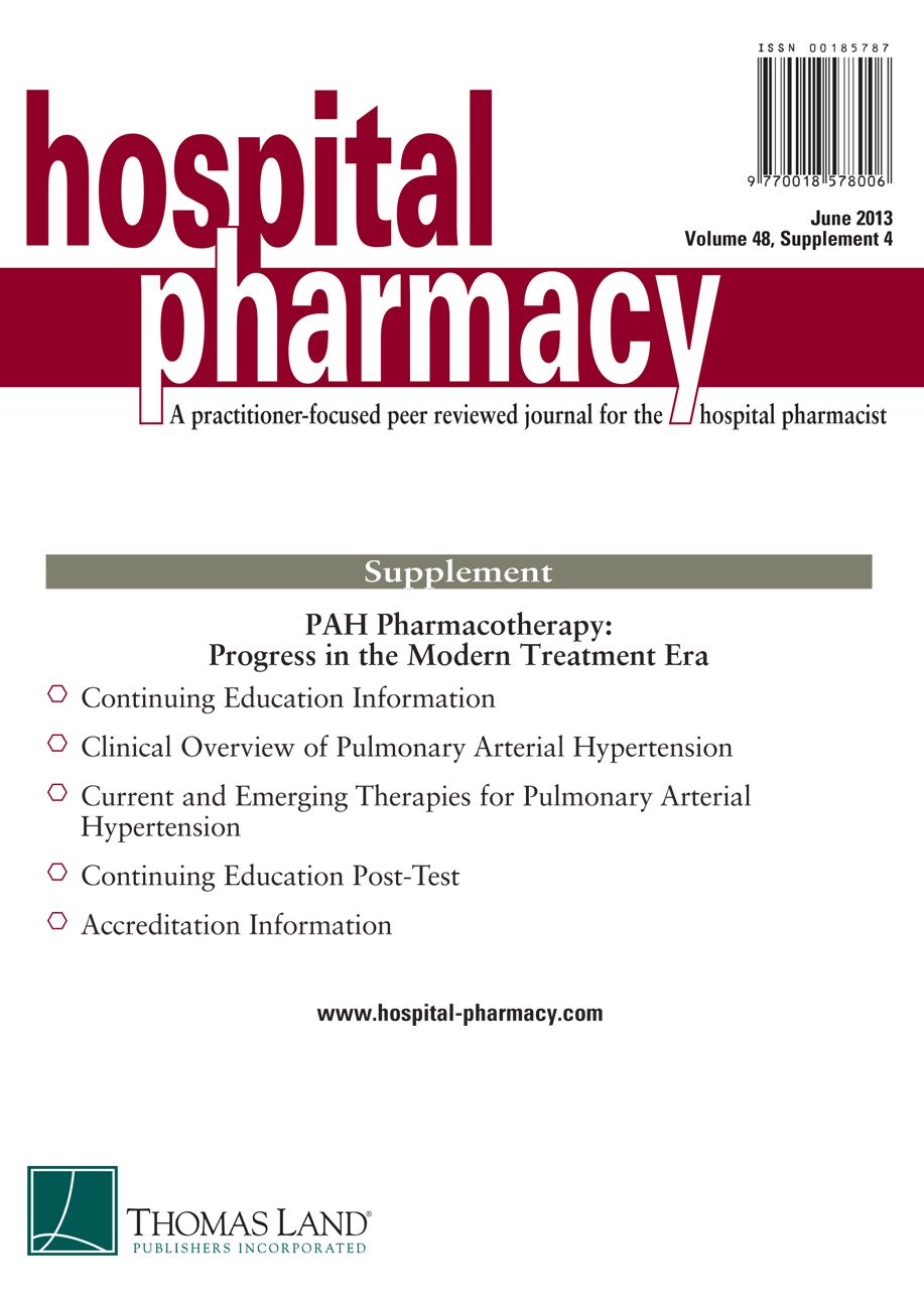PAH Pharmacotherapy: Progress in the Modern Treatment Era
