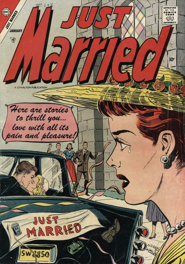 Just Married Number 1 Love Comic Book