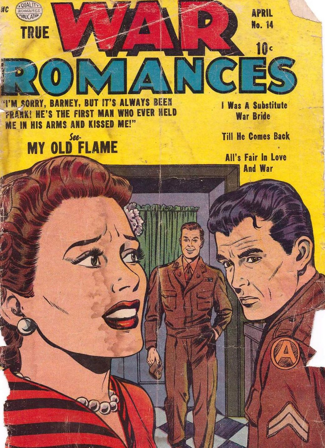 True War Romances Number 14 Love comic book
