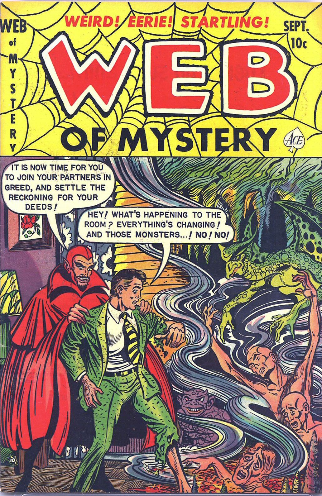 Web of Mystery Comic Books Issue No. 13 1952
