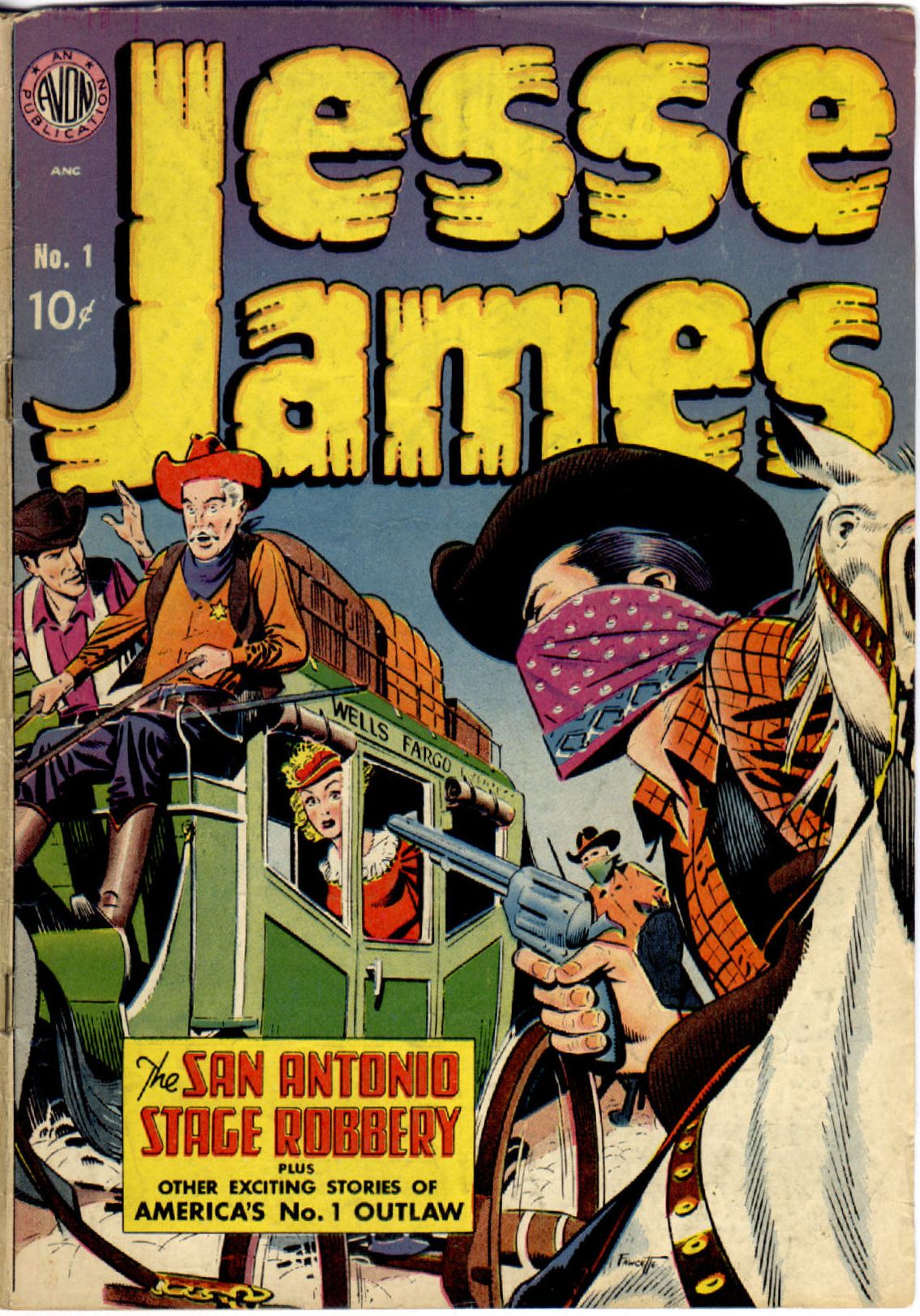 Jesse James Number 1 Western Comic Book