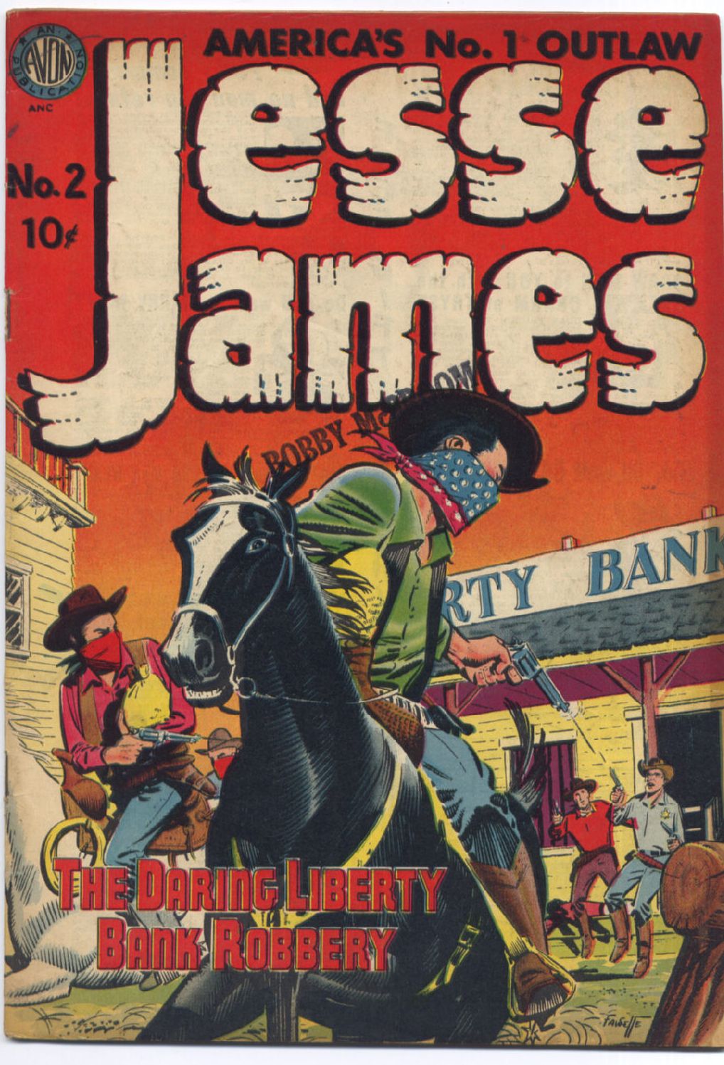 Jesse James Number 2 Western Comic Book